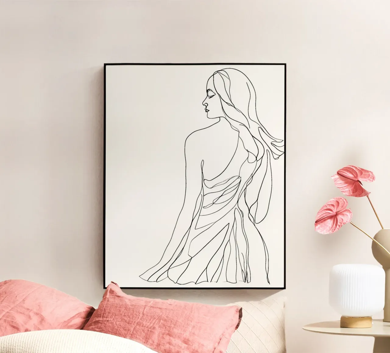 Lady back acrylic glass by designsbysophia