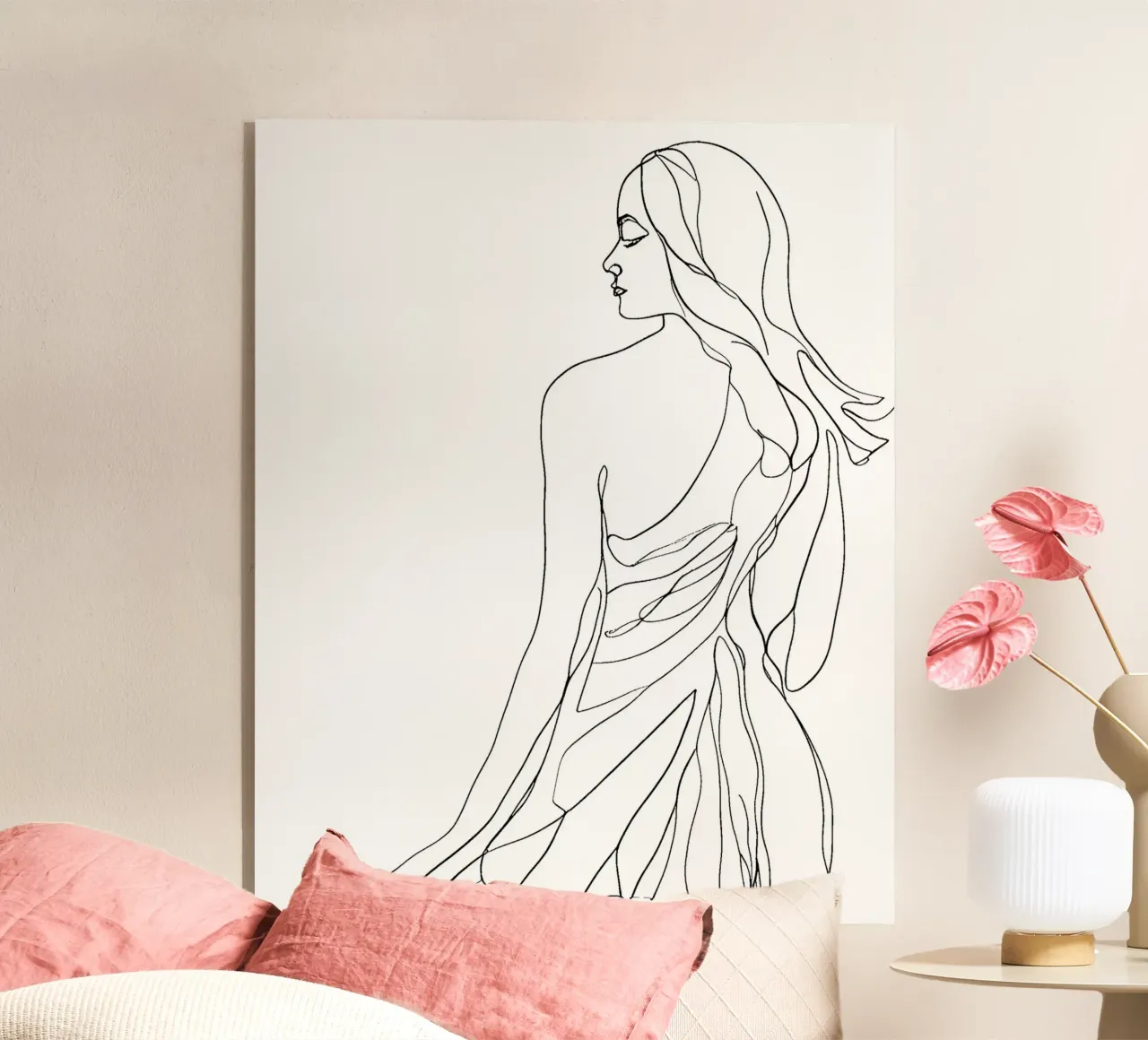 Lady back acrylic glass by designsbysophia