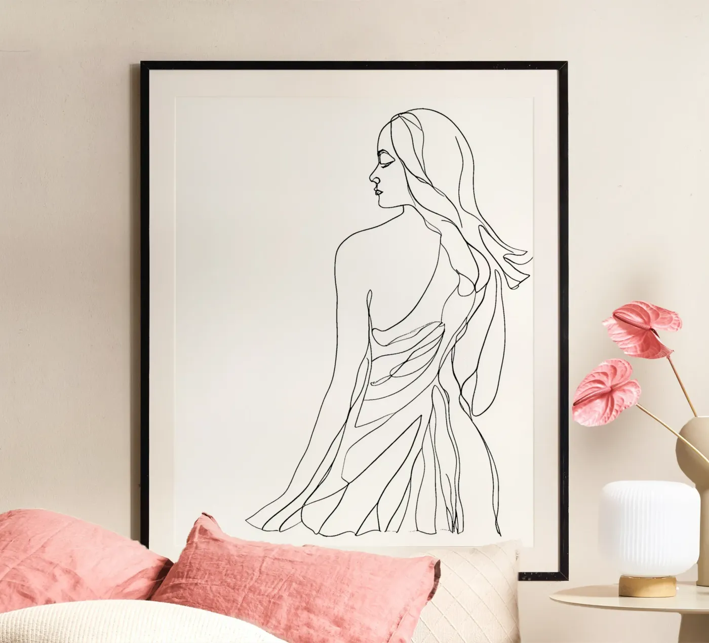 Lady back Poster von designsbysophia