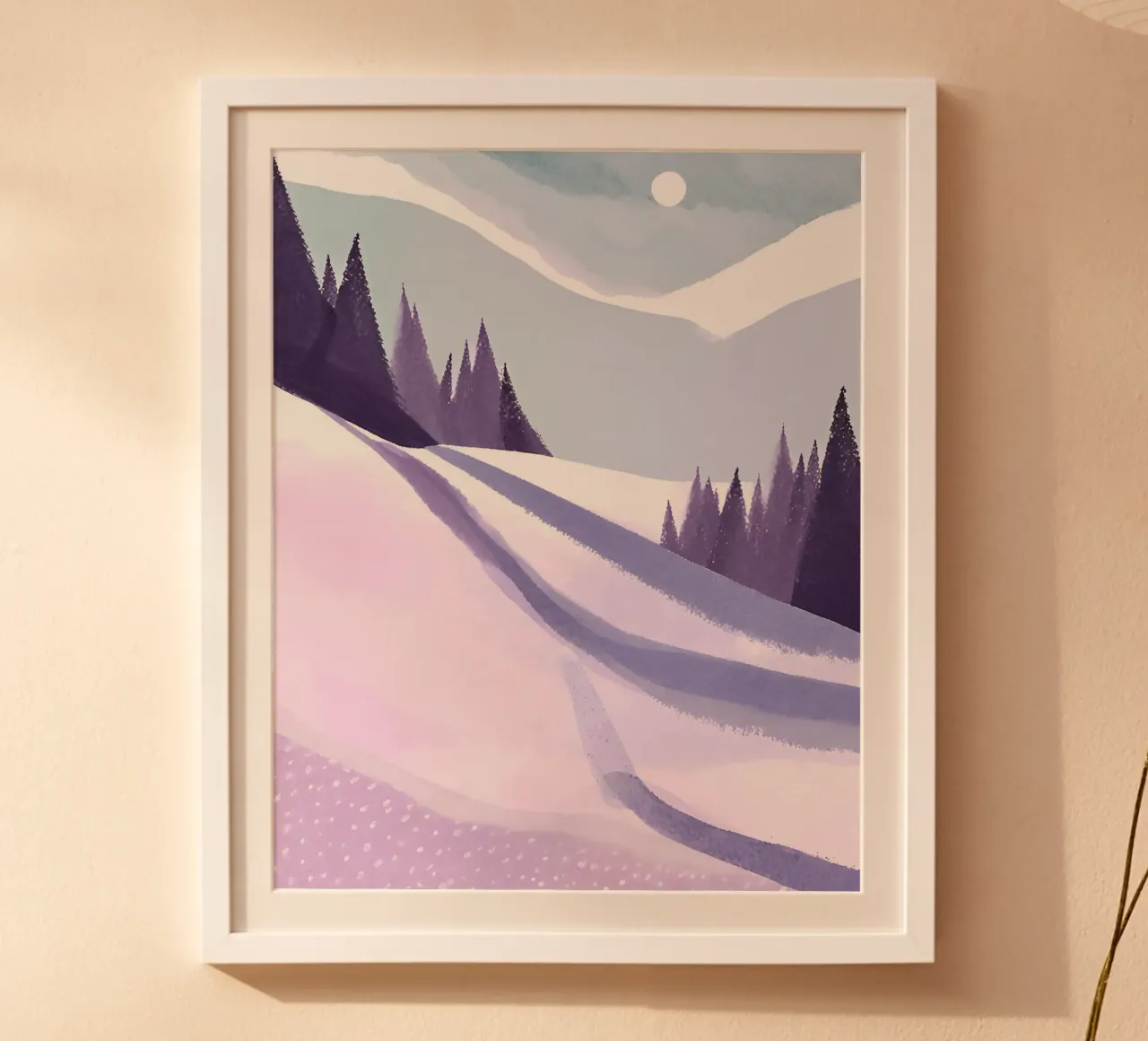 Skipiste poster con telaio in plastica da designsbysophia