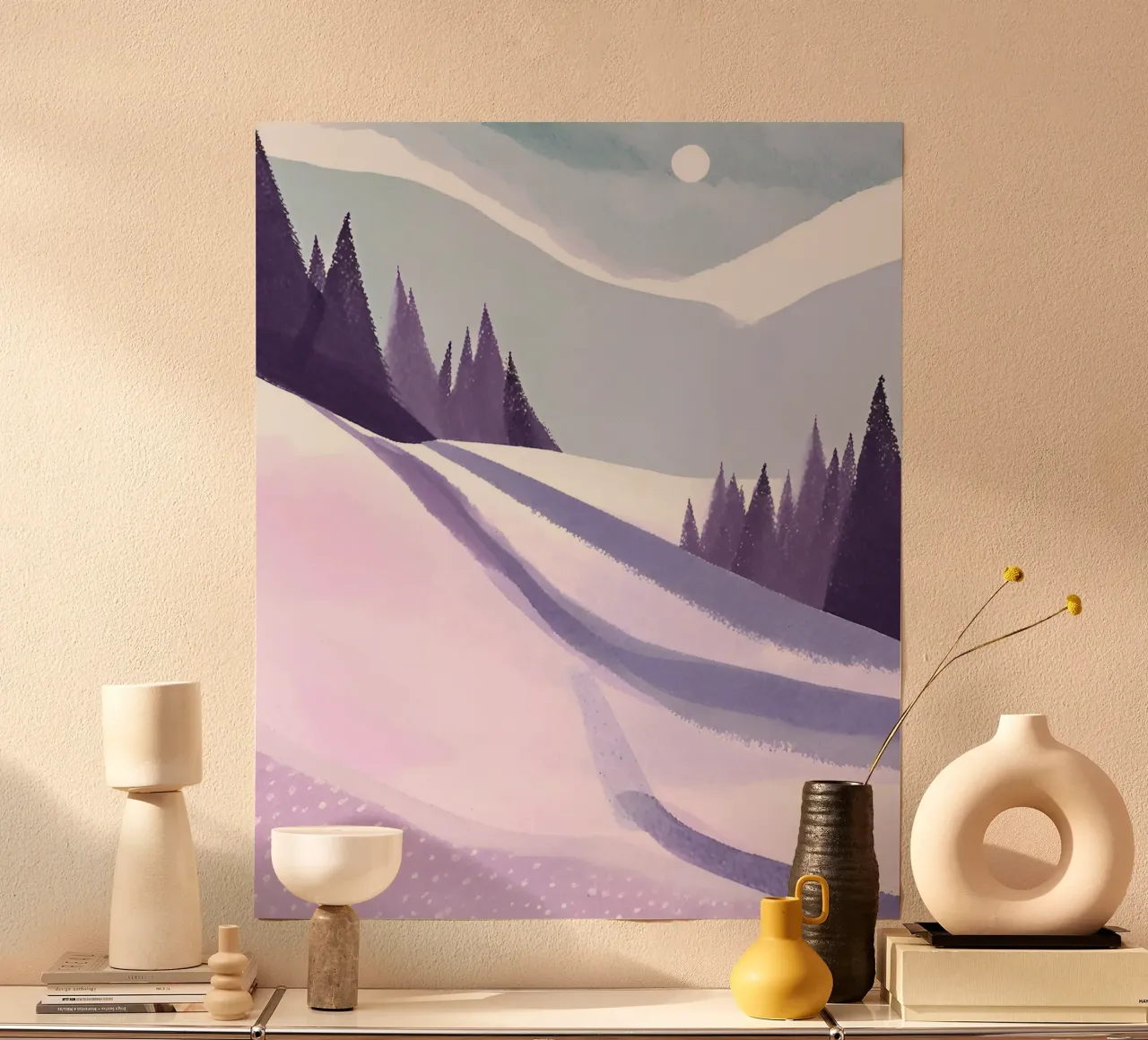 Skipiste poster con telaio in plastica da designsbysophia