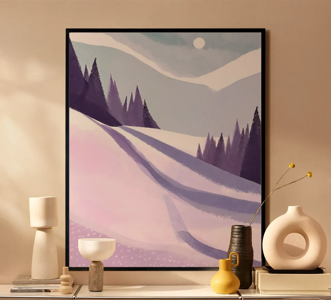 Skipiste poster con telaio in plastica da designsbysophia