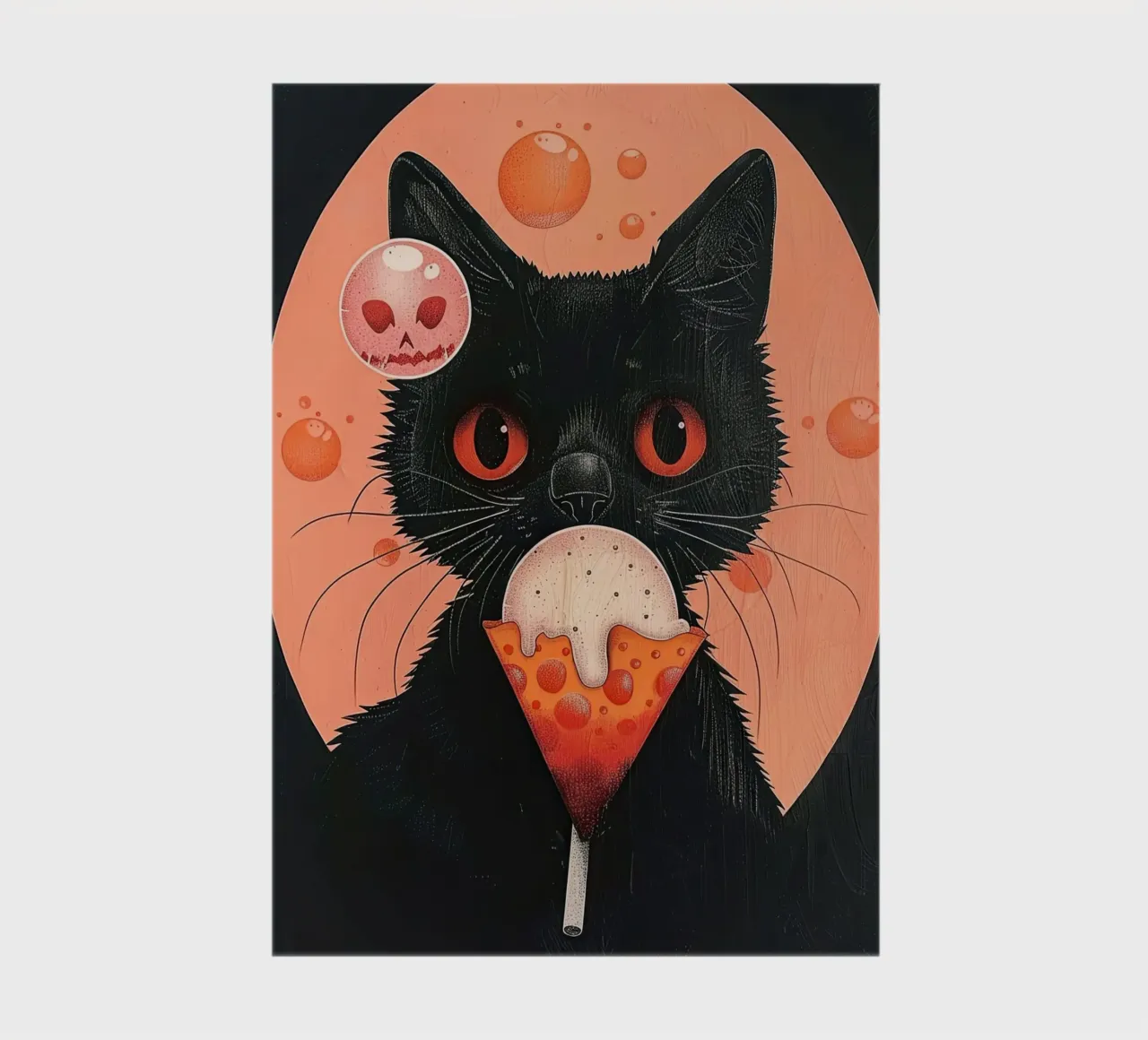 Mystical Cat and Floating Bubbles notebook by DaarbyN