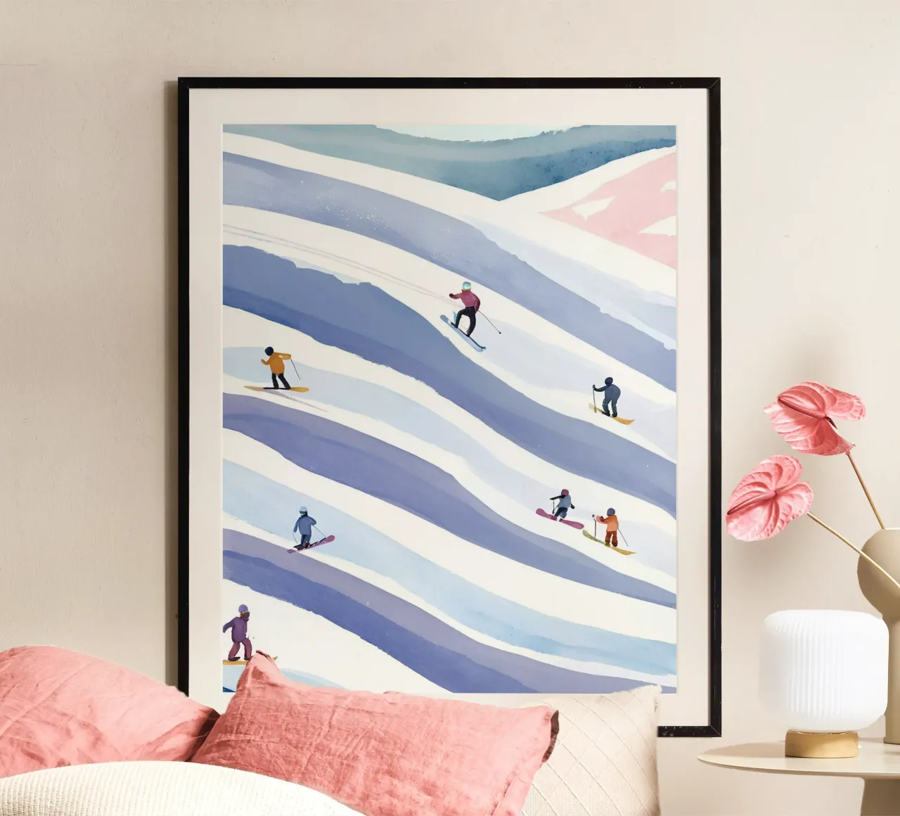 Skifahrer carta hahnemühle da designsbysophia