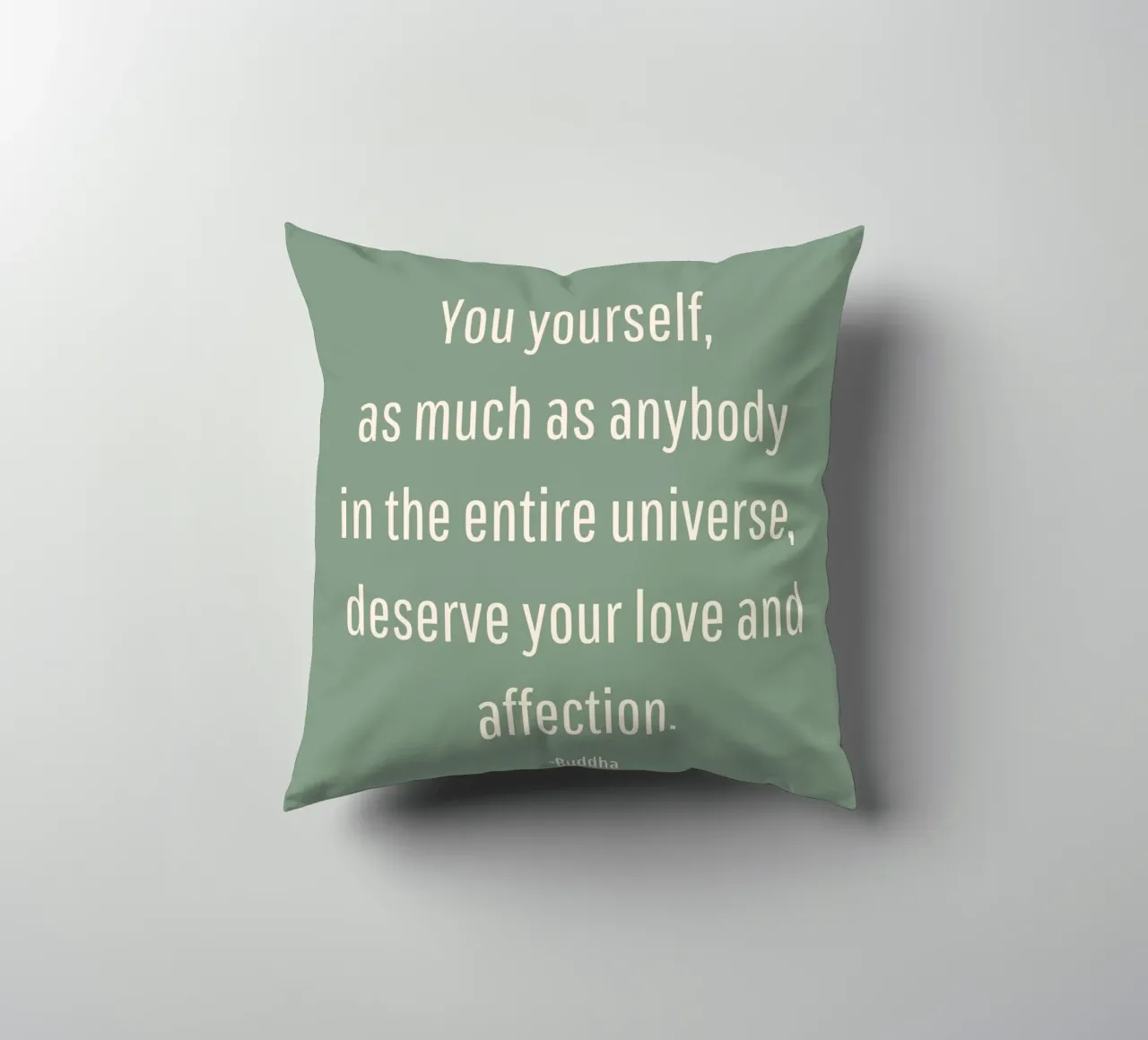 Zitat Buddha cuscino da designsbysophia