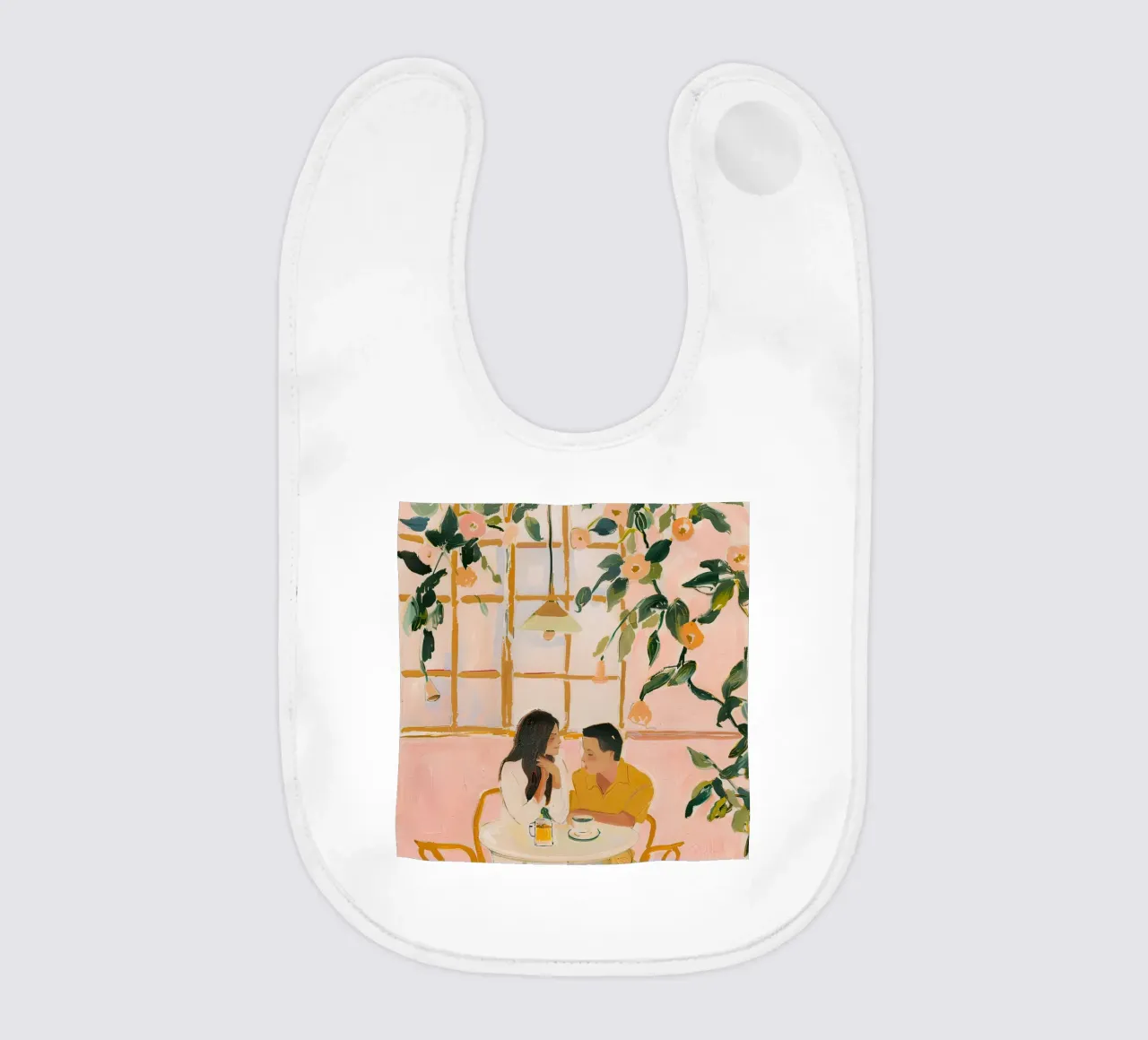 Love in Bloom baby bib by DaarbyN