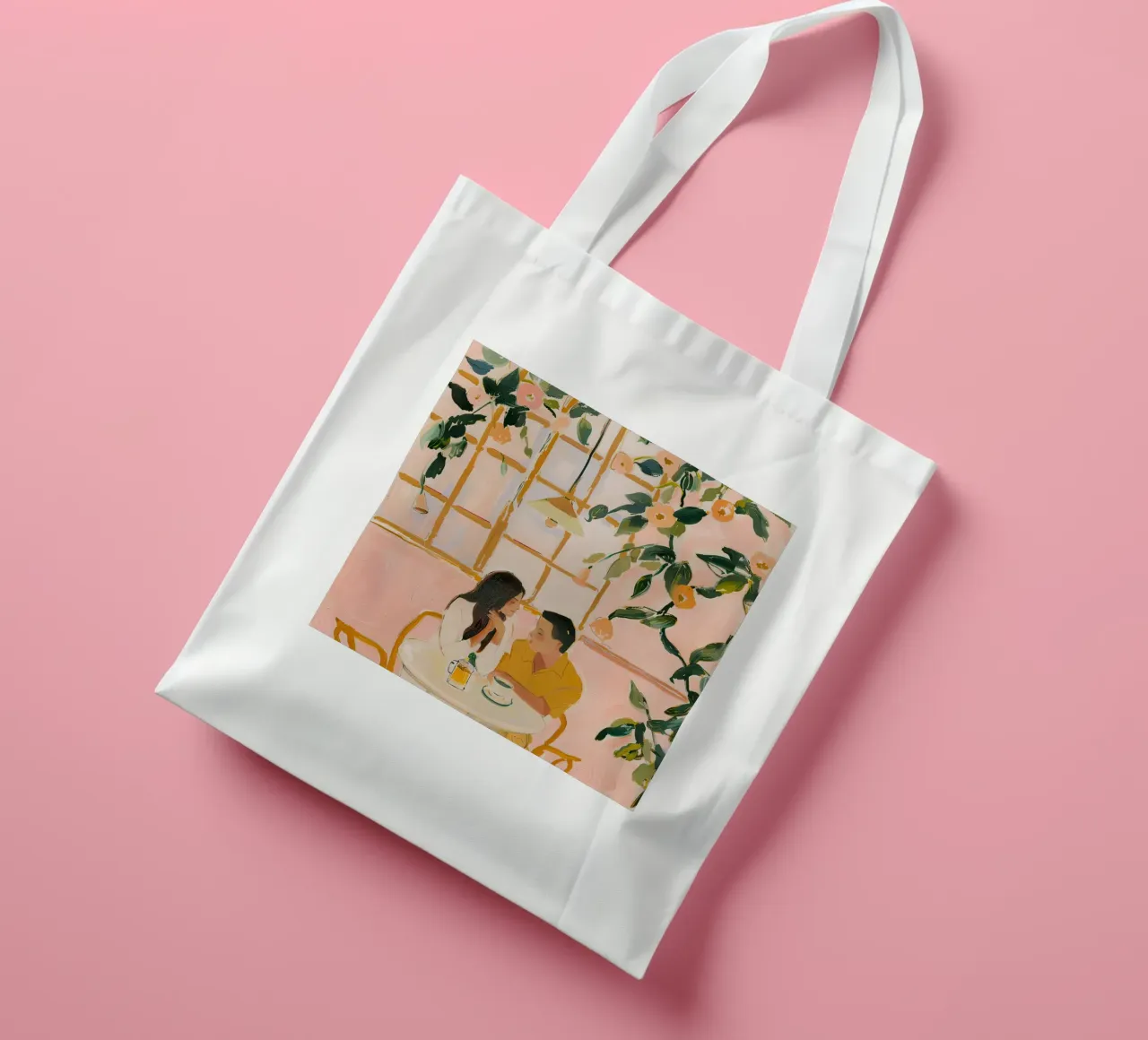 Amore in fiore borsa in juta da DaarbyN