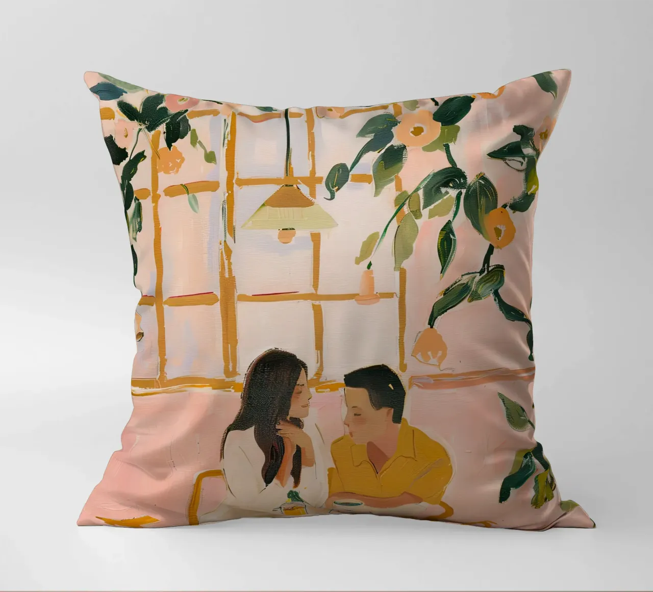Love in Bloom decorative cushion by DaarbyN
