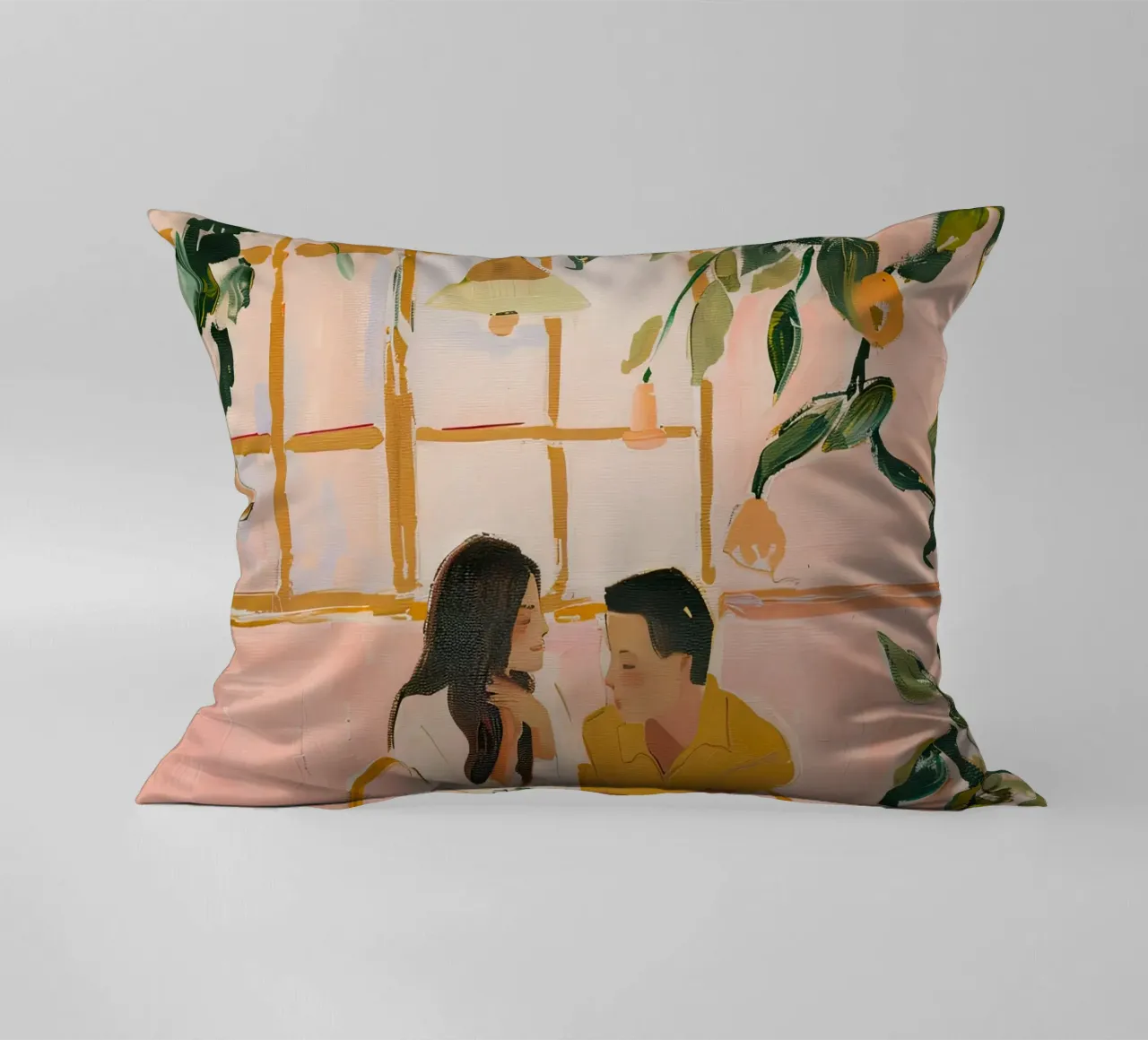 Love in Bloom decorative cushion by DaarbyN