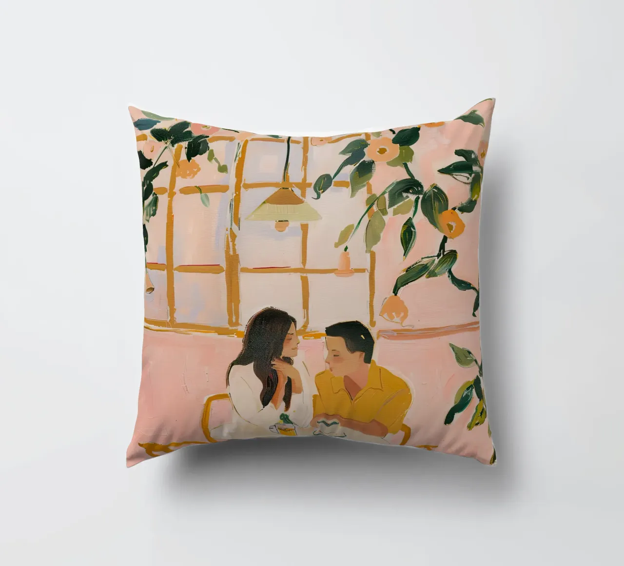 Love in Bloom decorative cushion by DaarbyN