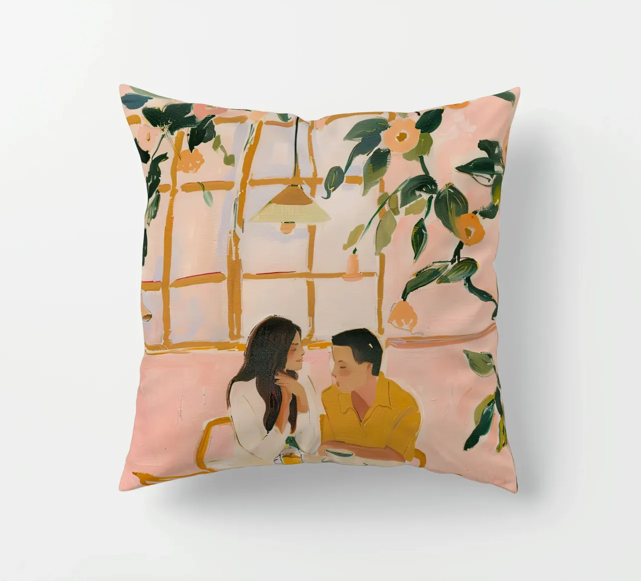 Love in Bloom decorative cushion by DaarbyN