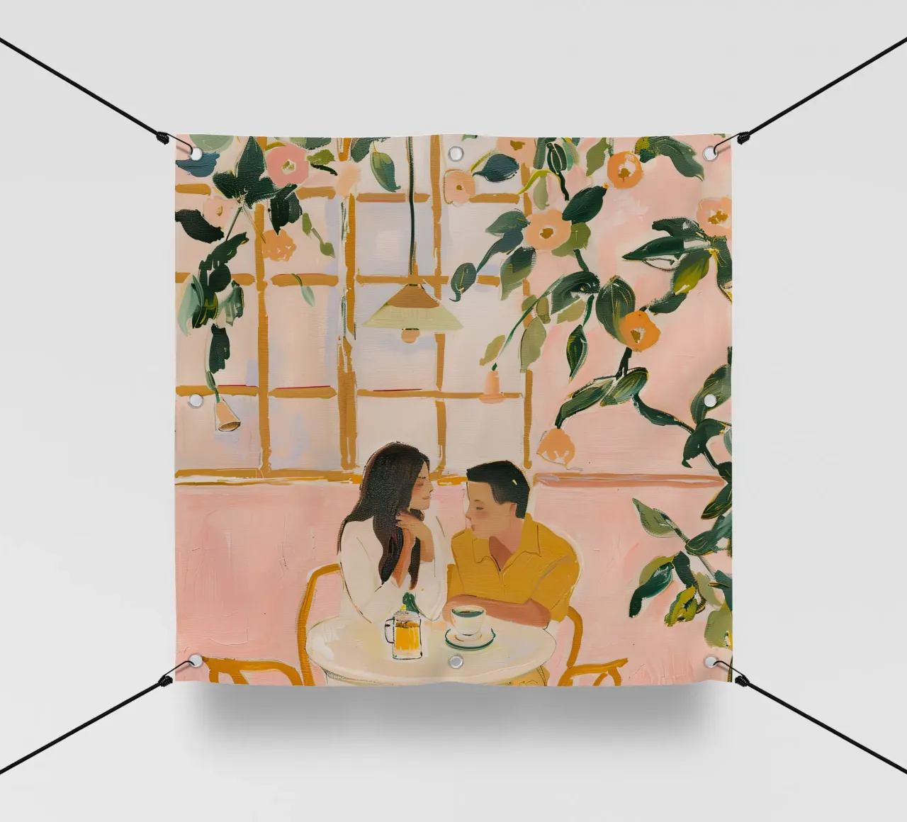 Amore in fiore telo in pvc da DaarbyN