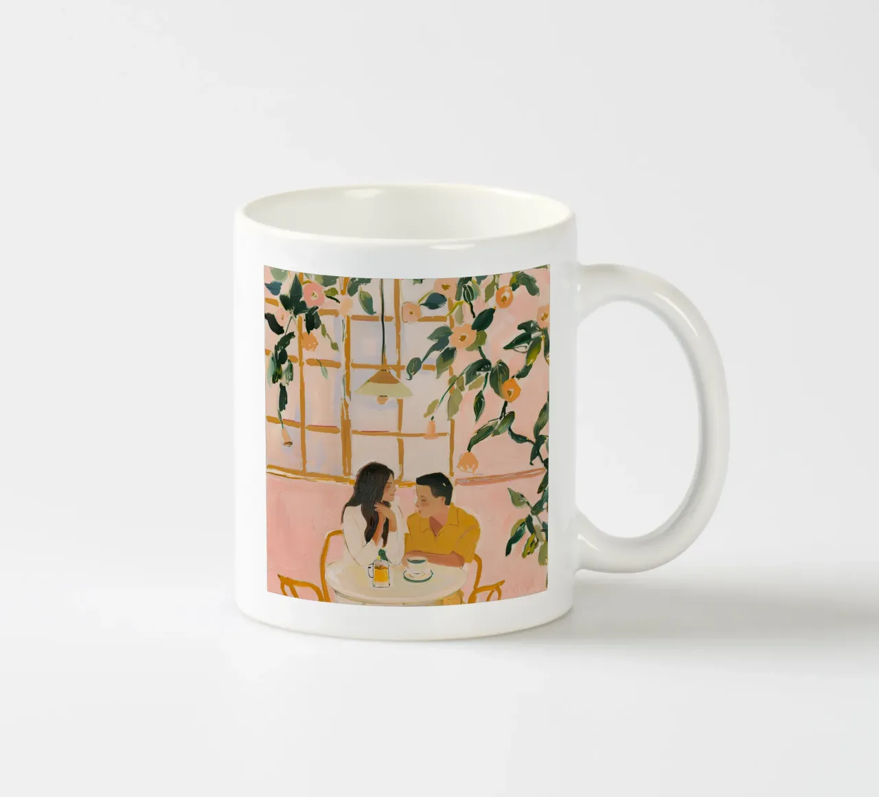 Blühende Liebe Keramik Tasse von DaarbyN