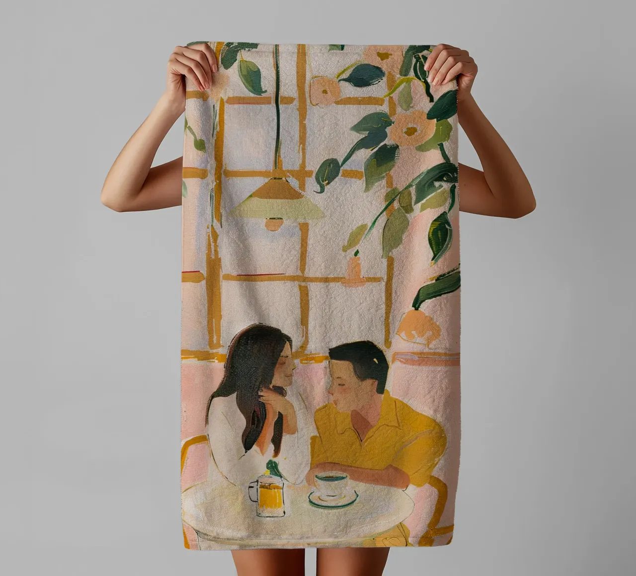 Amor en flor toalla de baño de DaarbyN