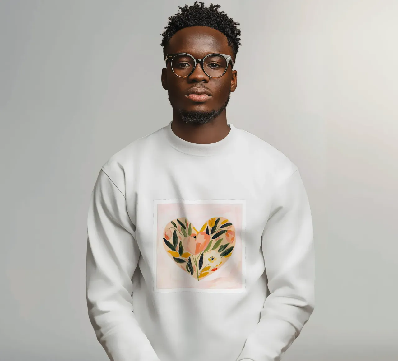 Cuore floreale in fiore felpa da DaarbyN