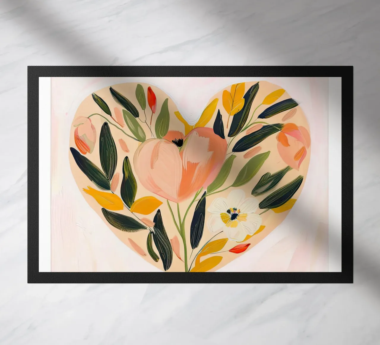 Cuore floreale in fiore zerbino da DaarbyN
