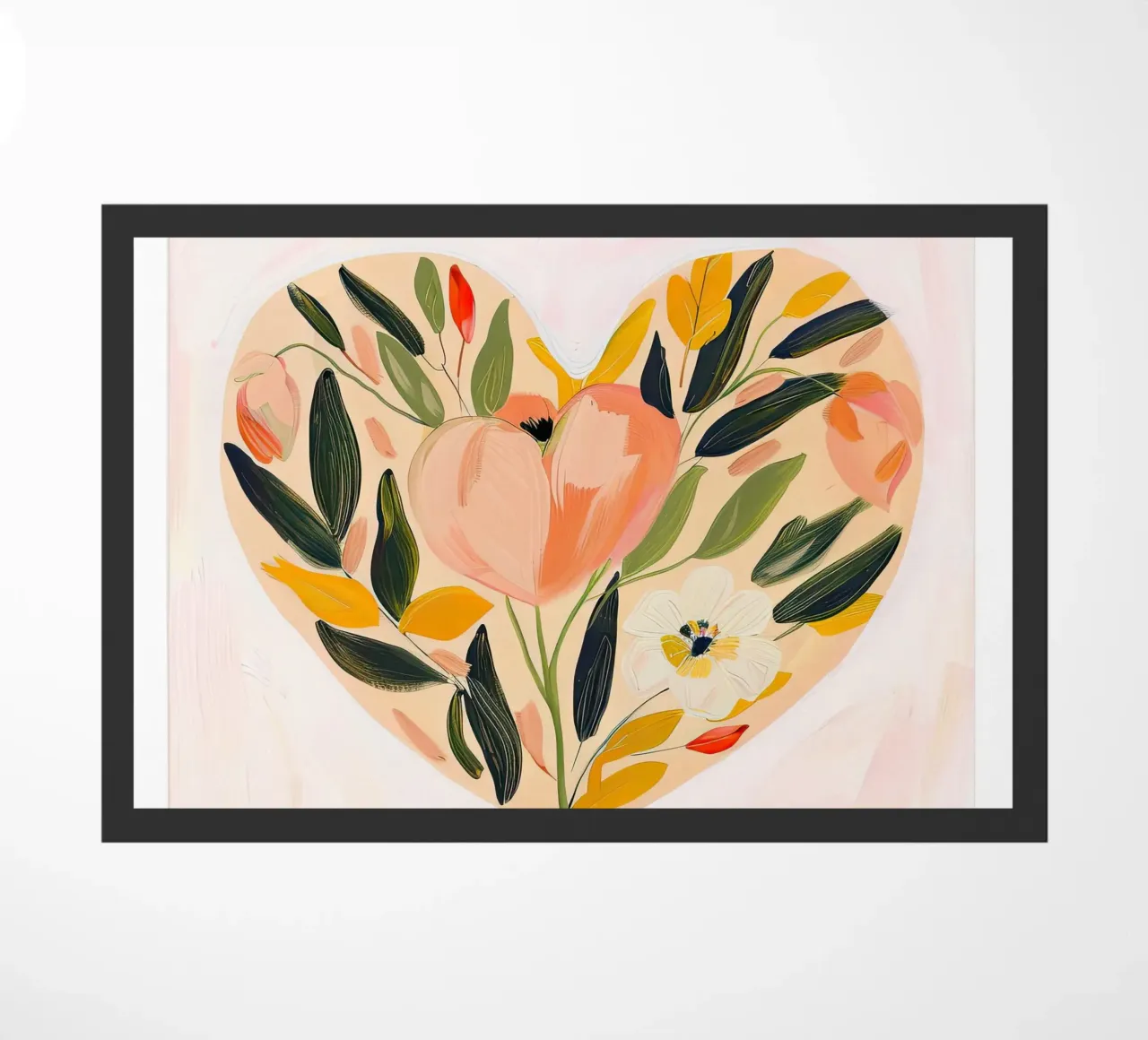 Cuore floreale in fiore zerbino da DaarbyN