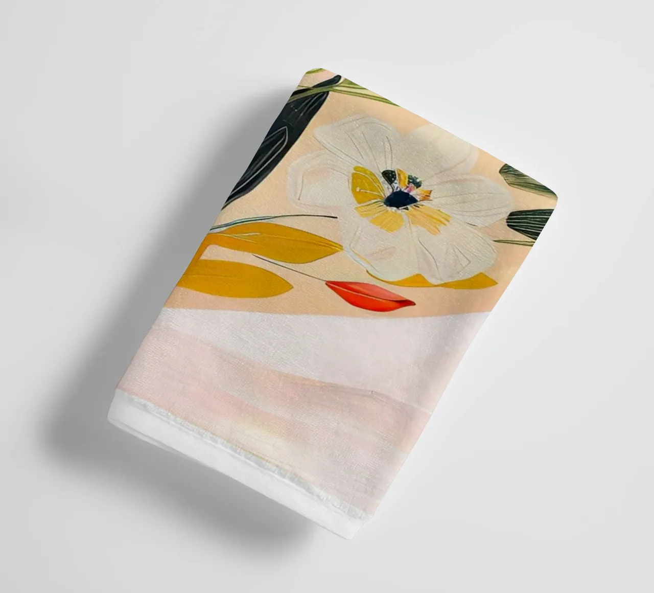 Cuore floreale in fiore asciugamano da bagno da DaarbyN