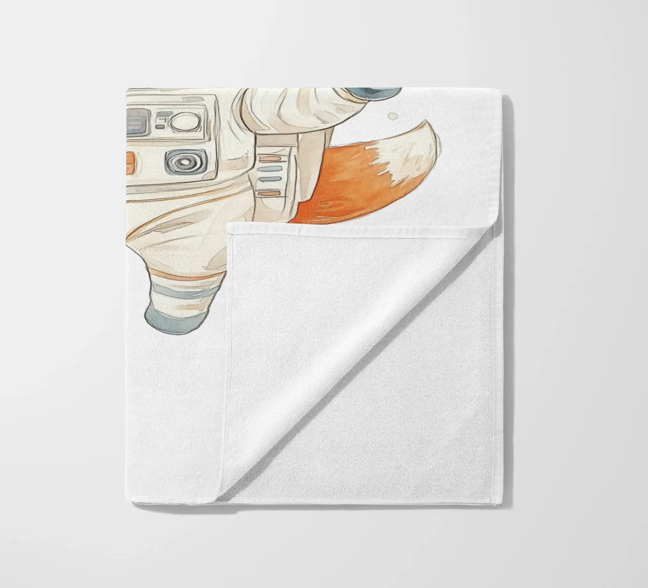 Fox Astronauta nello spazio telo mare da Jungle Joy Art