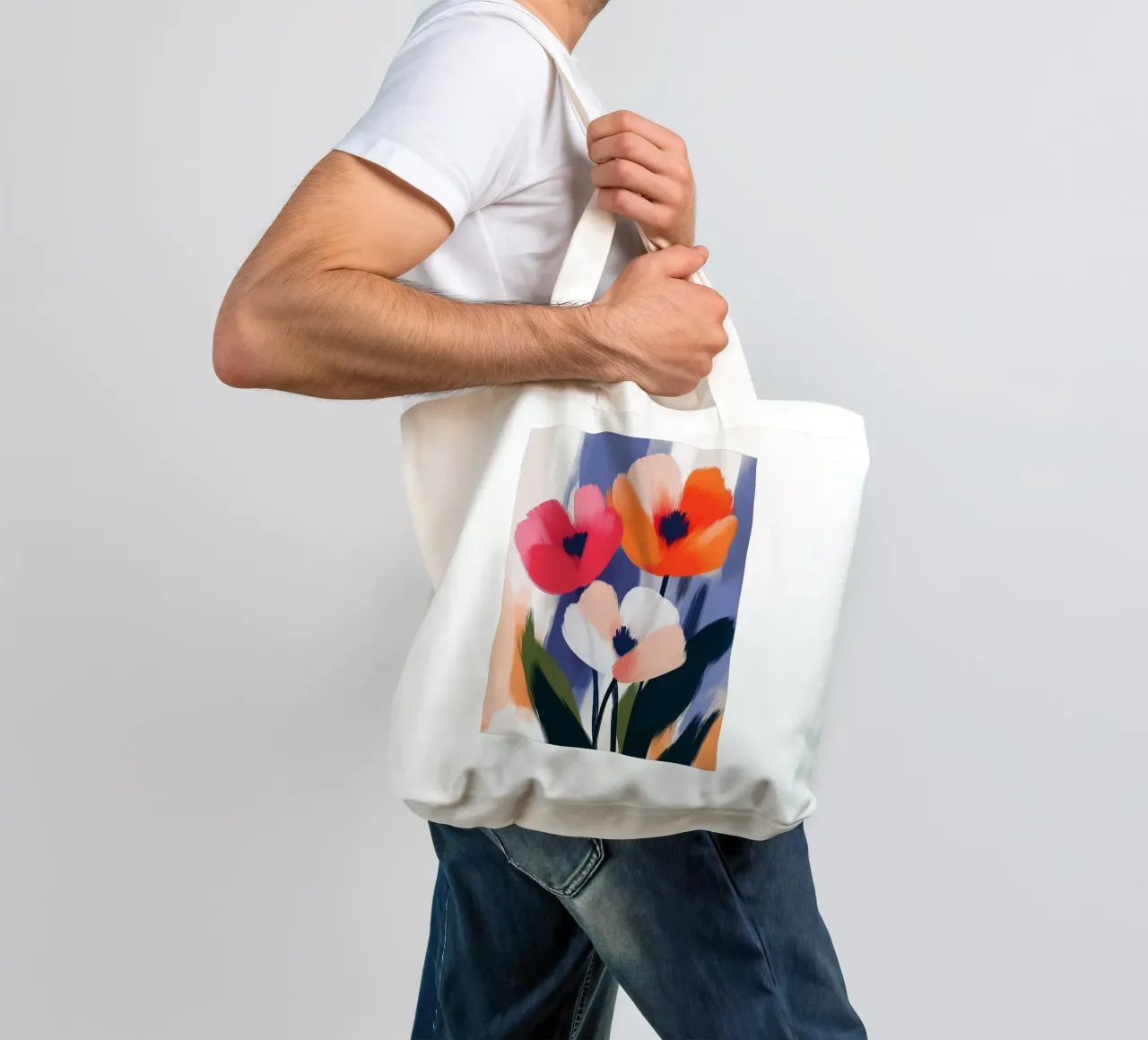 Fiori colorati. borsa in juta da Flora & Horizon