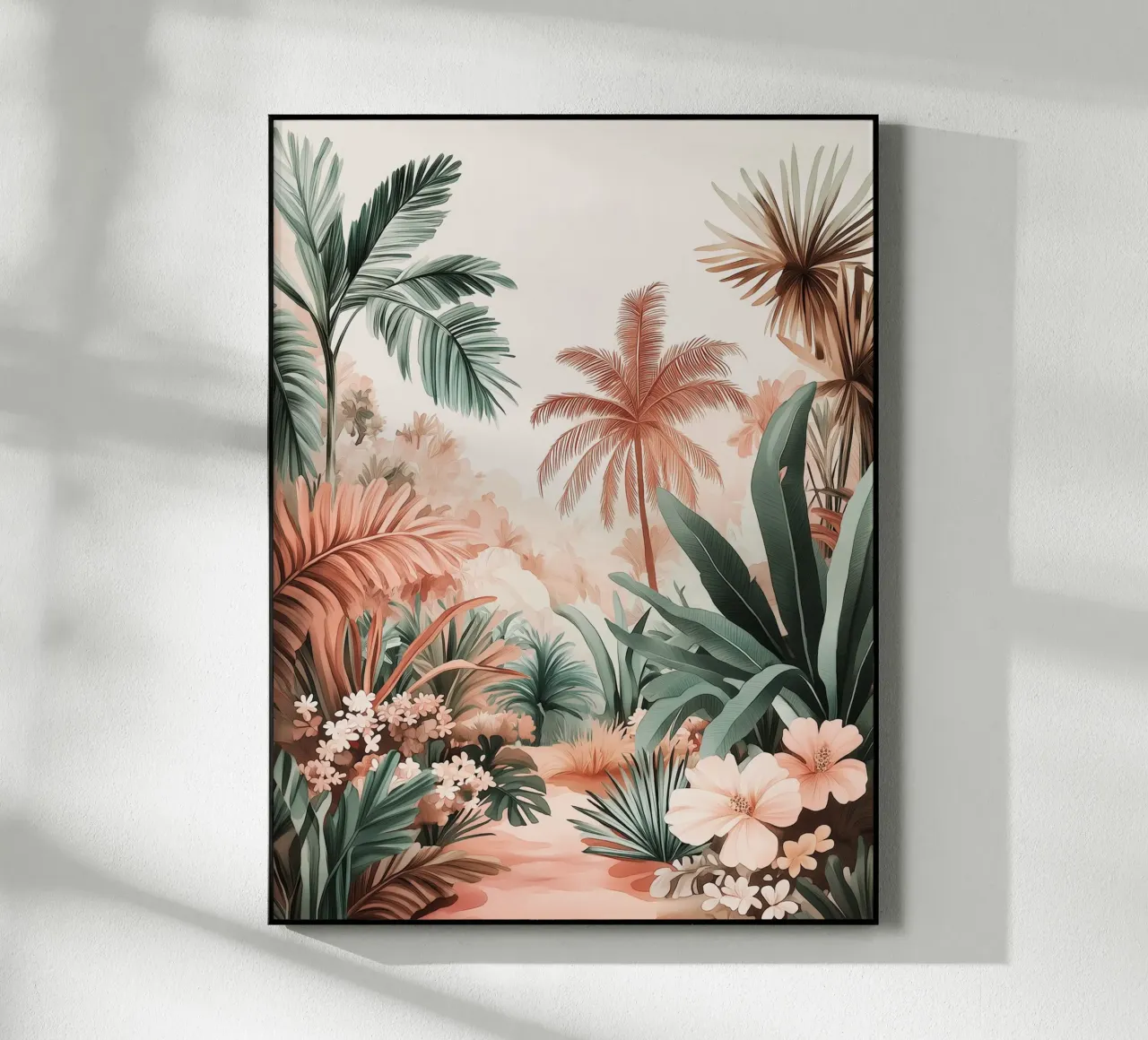 Palme e fiori esotici plexiglass da Flora & Horizon