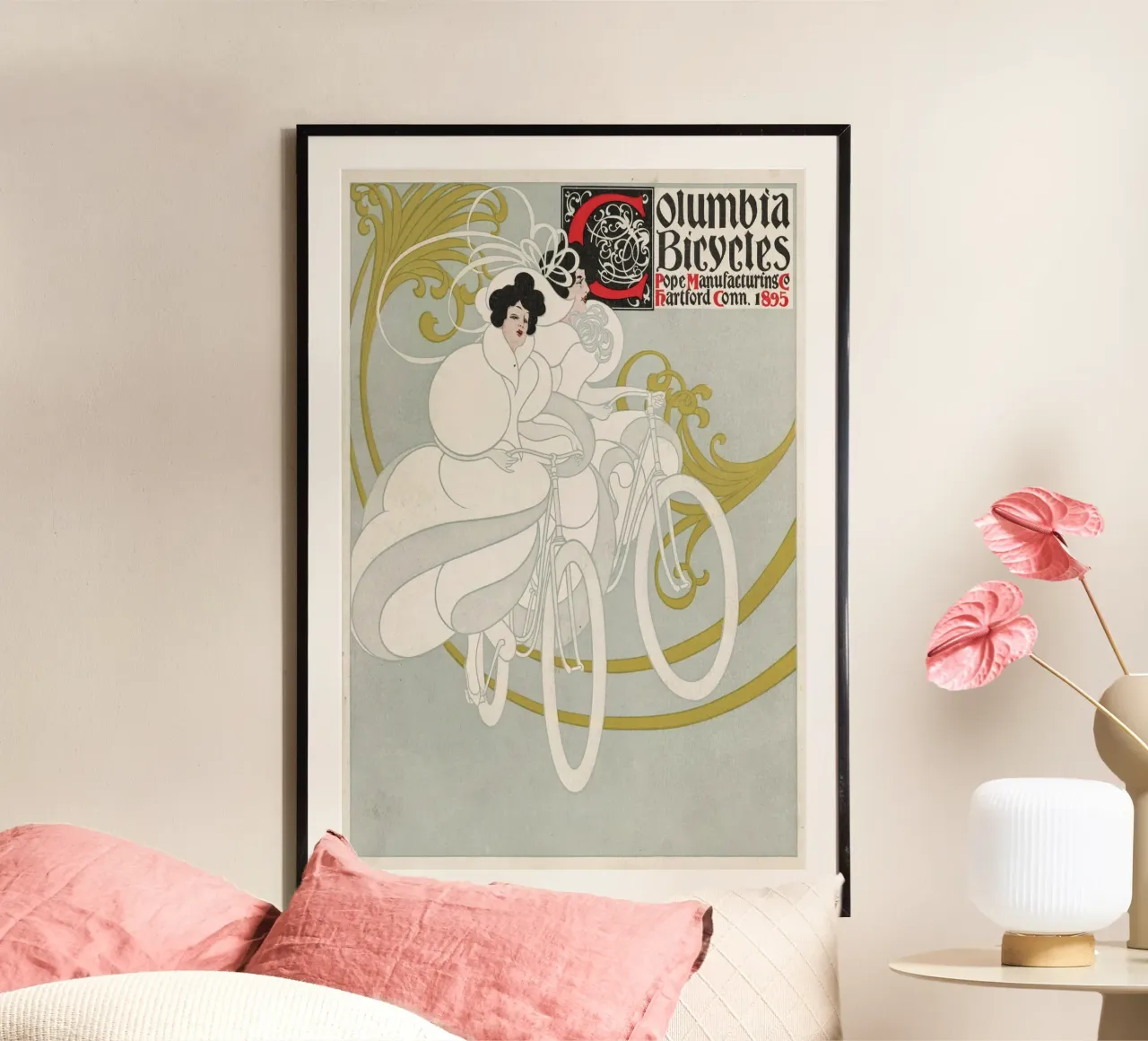 Bradley Will - Columbia Bicycles carta hahnemühle da Old Masters