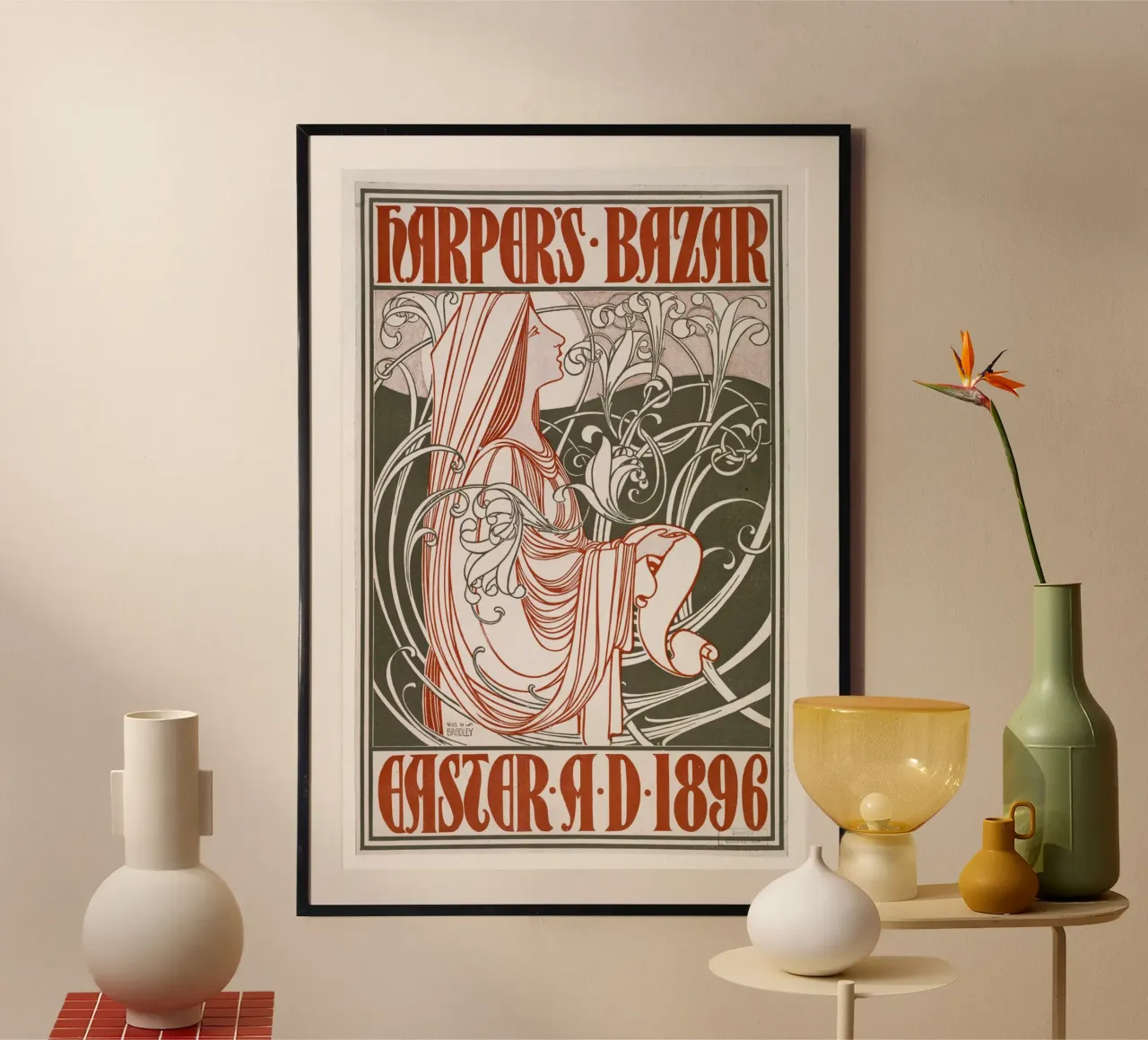 Bradley Will - Harpers Bazar Ostern poster da Old Masters