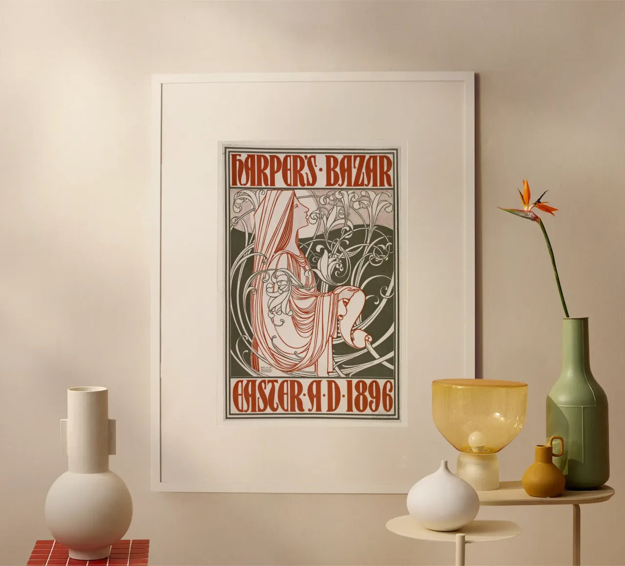 Bradley Will - Harpers Bazar Ostern poster da Old Masters