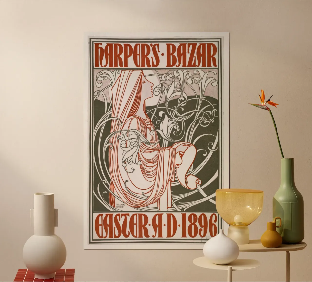 Bradley Will - Harpers Bazar Ostern poster da Old Masters