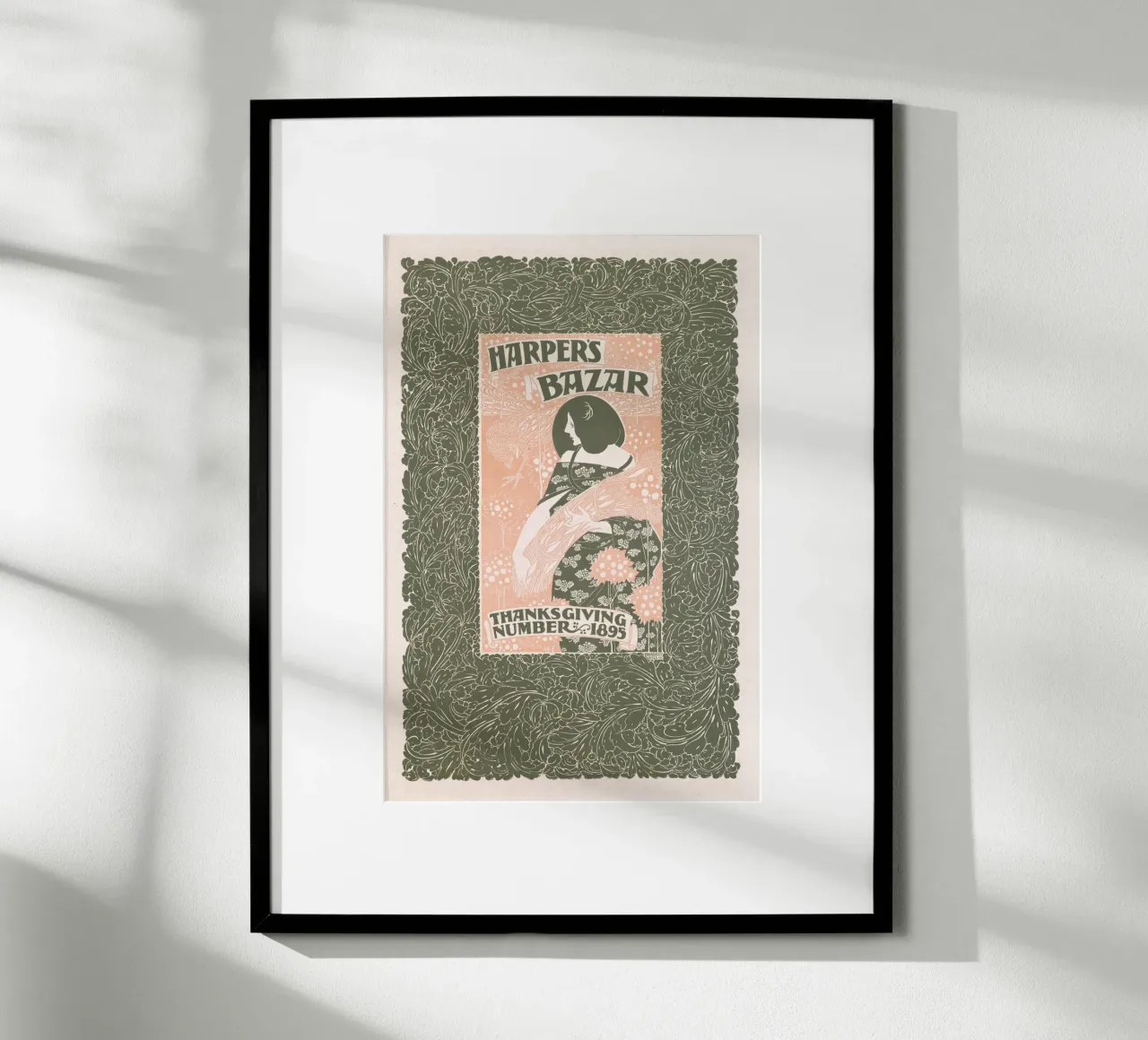 Bradley Will - Harpers Bazar Thanks Giving poster con telaio in plastica da Old Masters