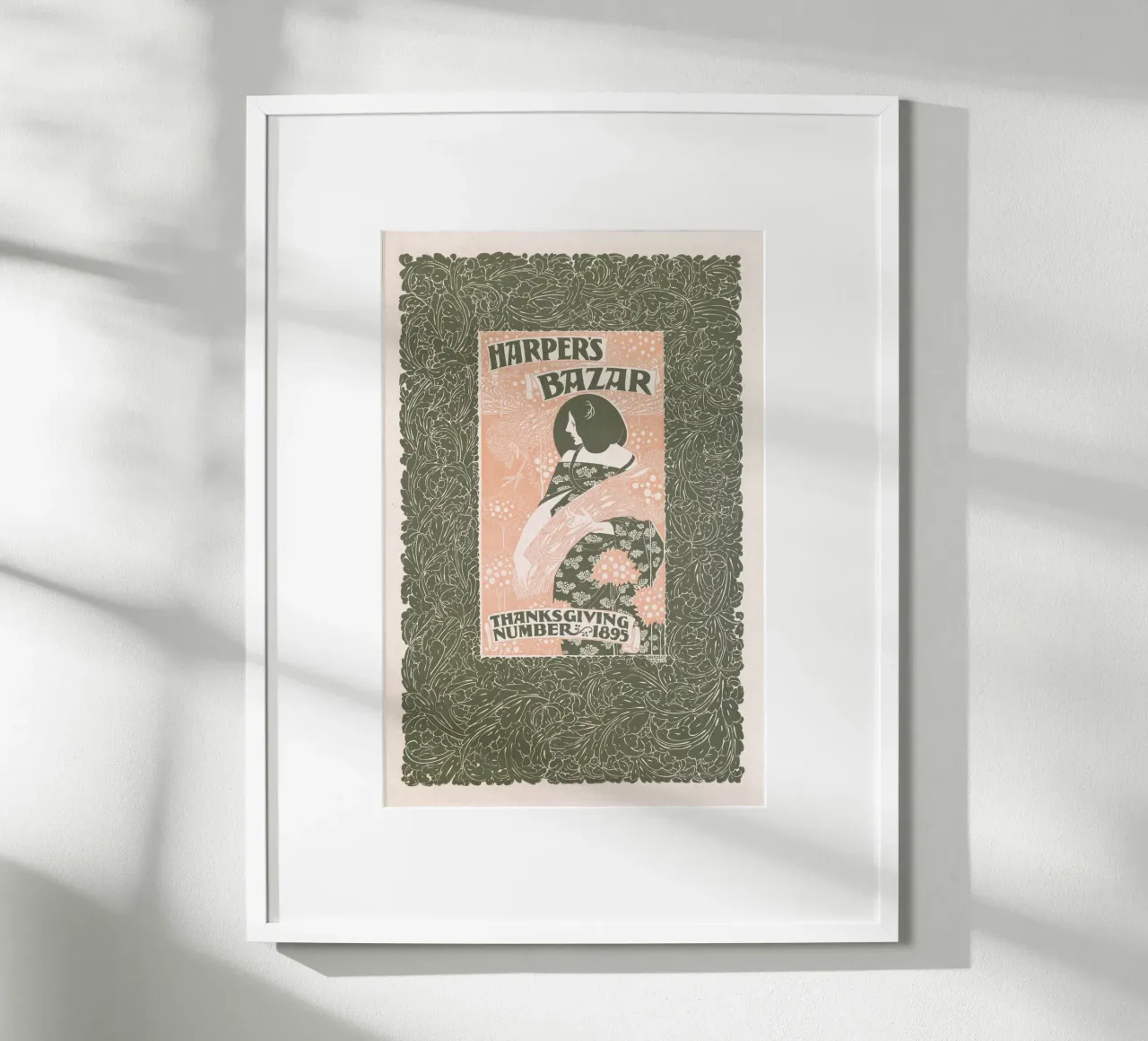 Bradley Will - Harpers Bazar Thanks Giving poster con telaio in plastica da Old Masters