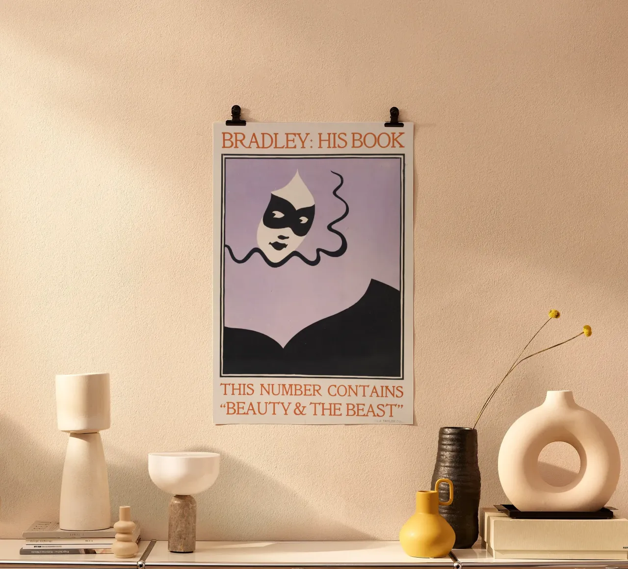 Bradley Will - Beauty and the Beast poster con telaio in legno da Old Masters
