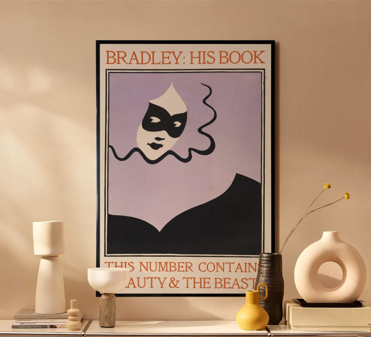 Bradley Will - Beauty and the Beast poster con telaio in legno da Old Masters
