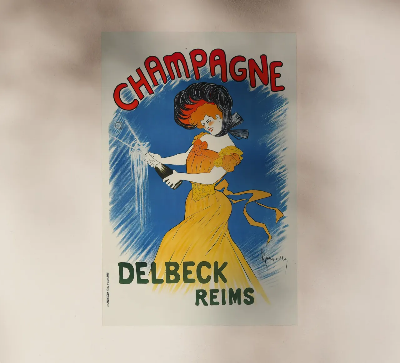 Champagne Delbeck pellicola backlit da Old Masters