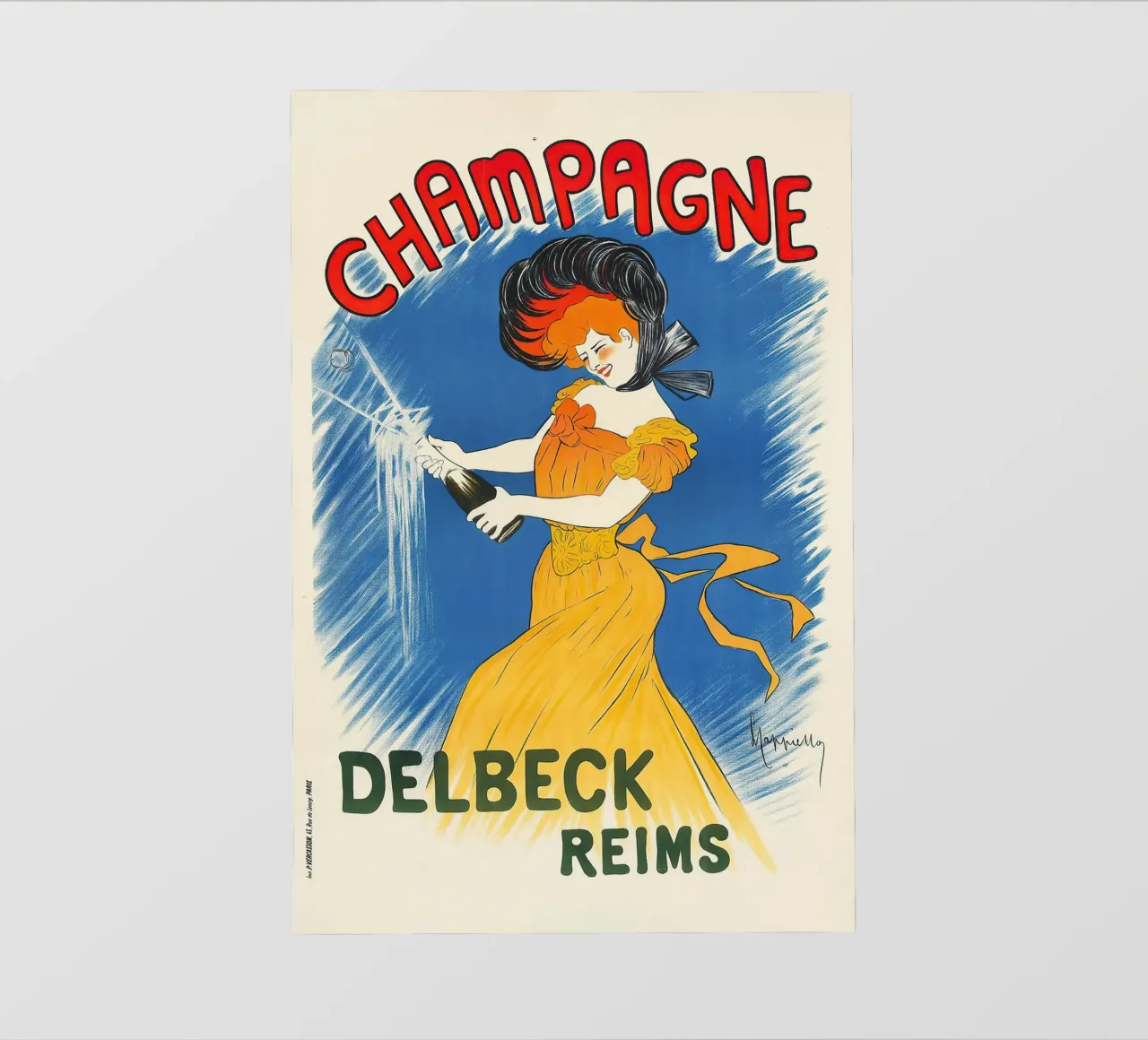 Champagne Delbeck pellicola backlit da Old Masters