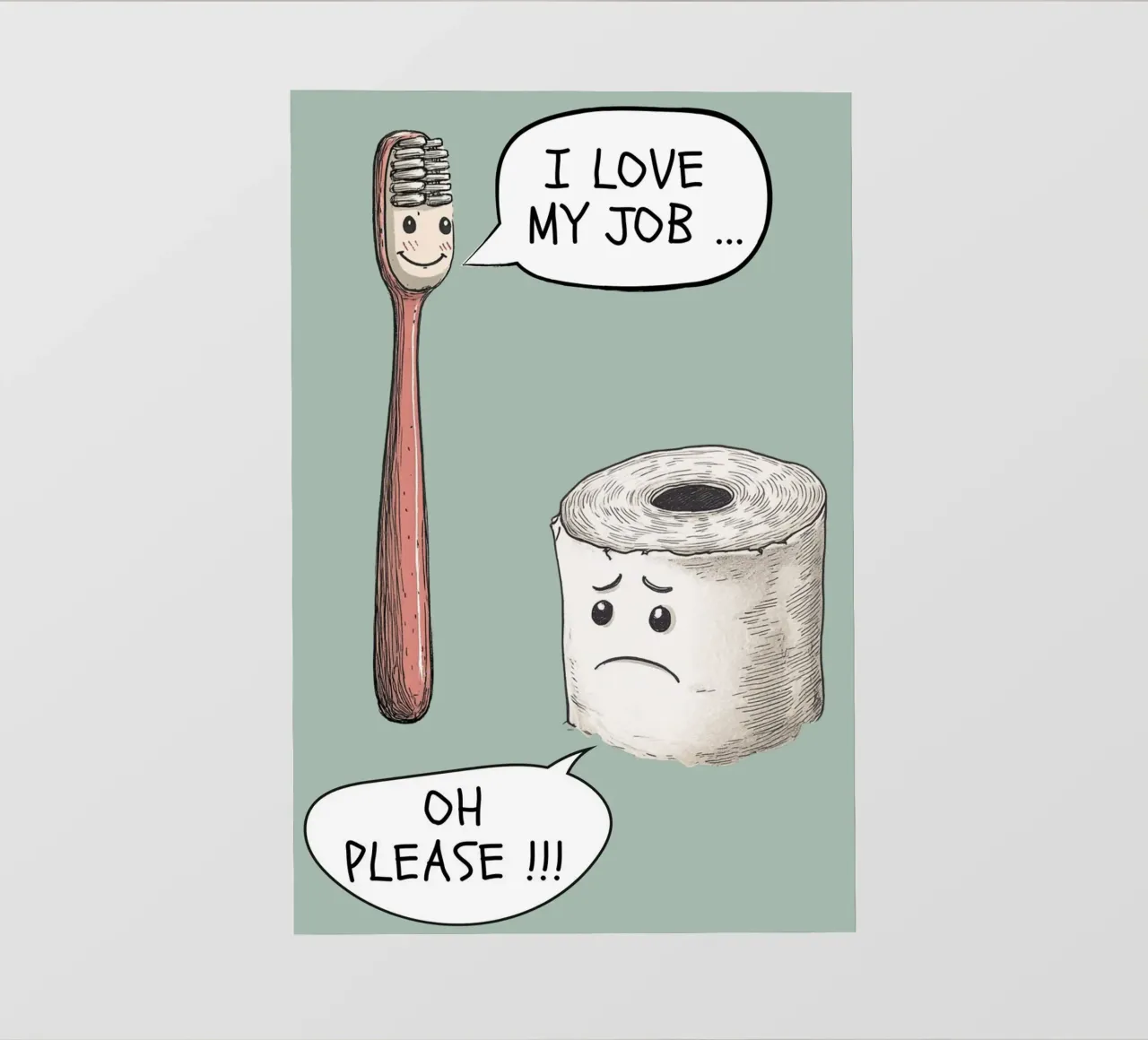 Talking Toothbrush & Toilet Roll pellicola backlit da NORDLICHT DESIGNS