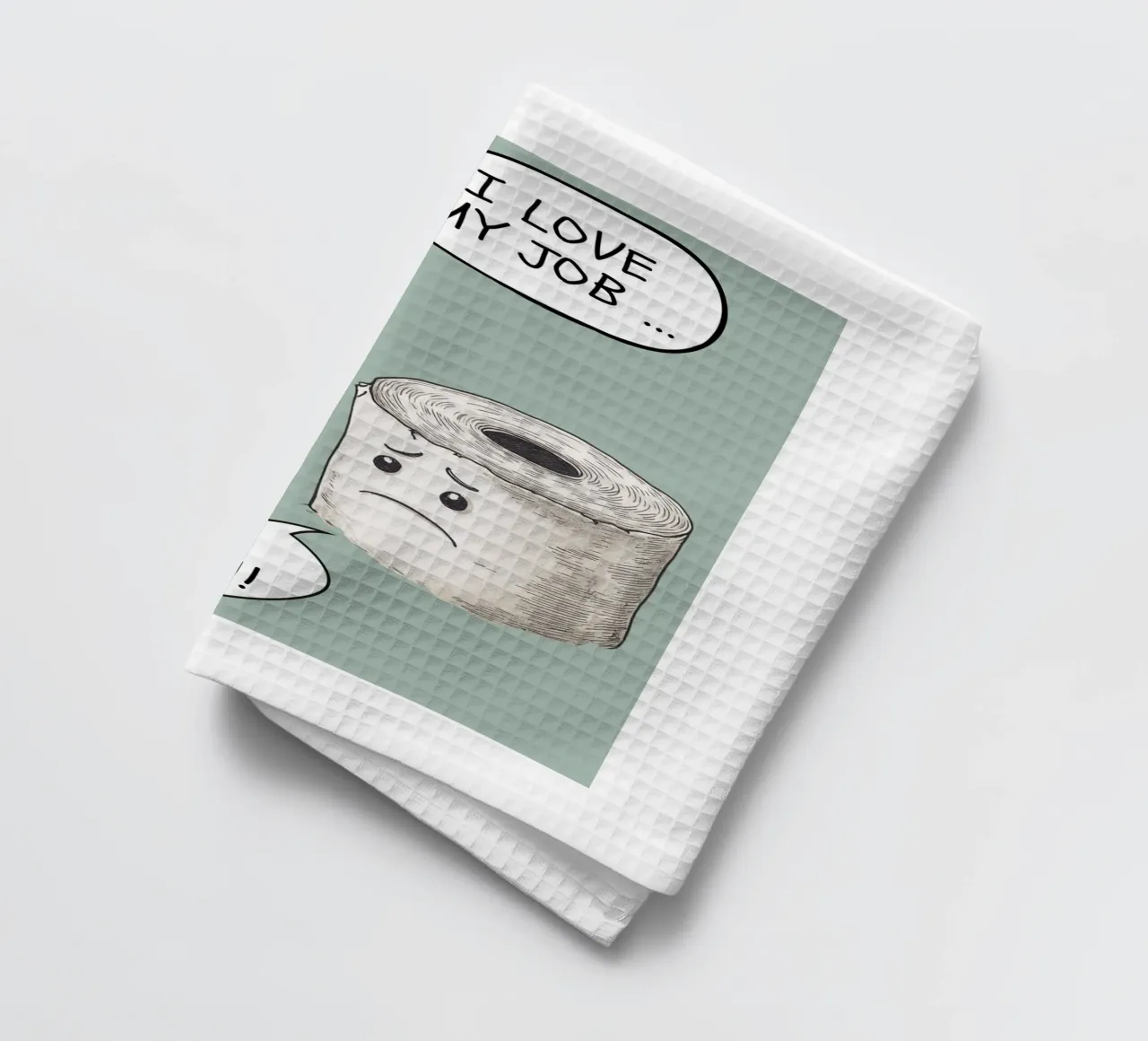 Talking Toothbrush & Toilet Roll canovaccio da cucina da NORDLICHT DESIGNS