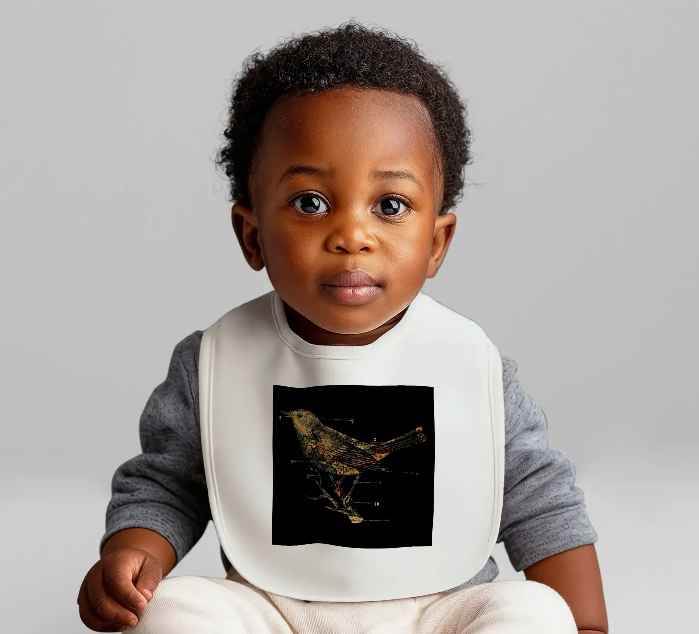Migration baby bib by Tobe Fonseca