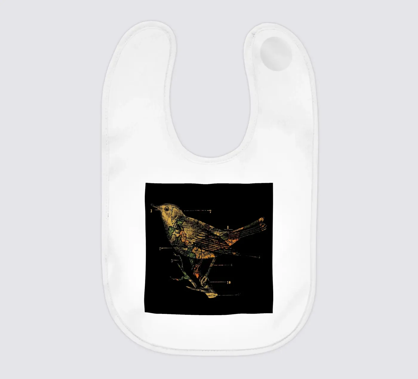 Migration baby bib by Tobe Fonseca