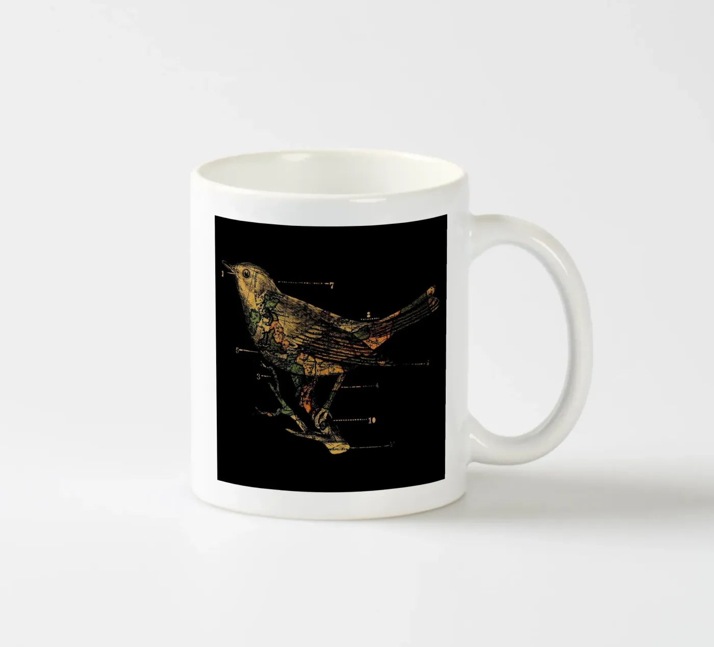 Migration ceramic mug by Tobe Fonseca