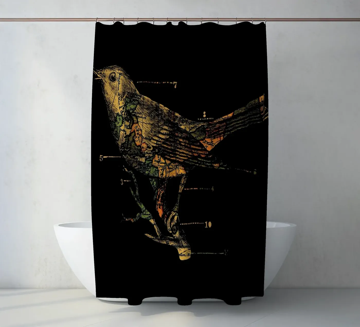 Migration douchegordijn van Tobe Fonseca