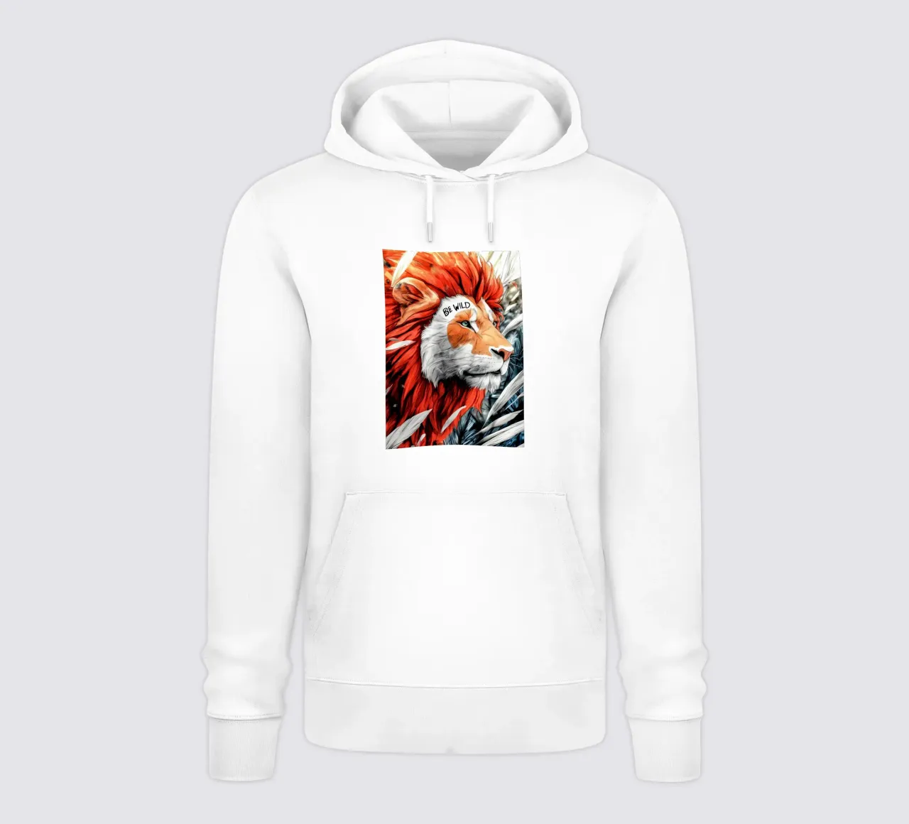 Poster con testo Be Wild felpa con cappuccio da Justyna Jaszke JBJart