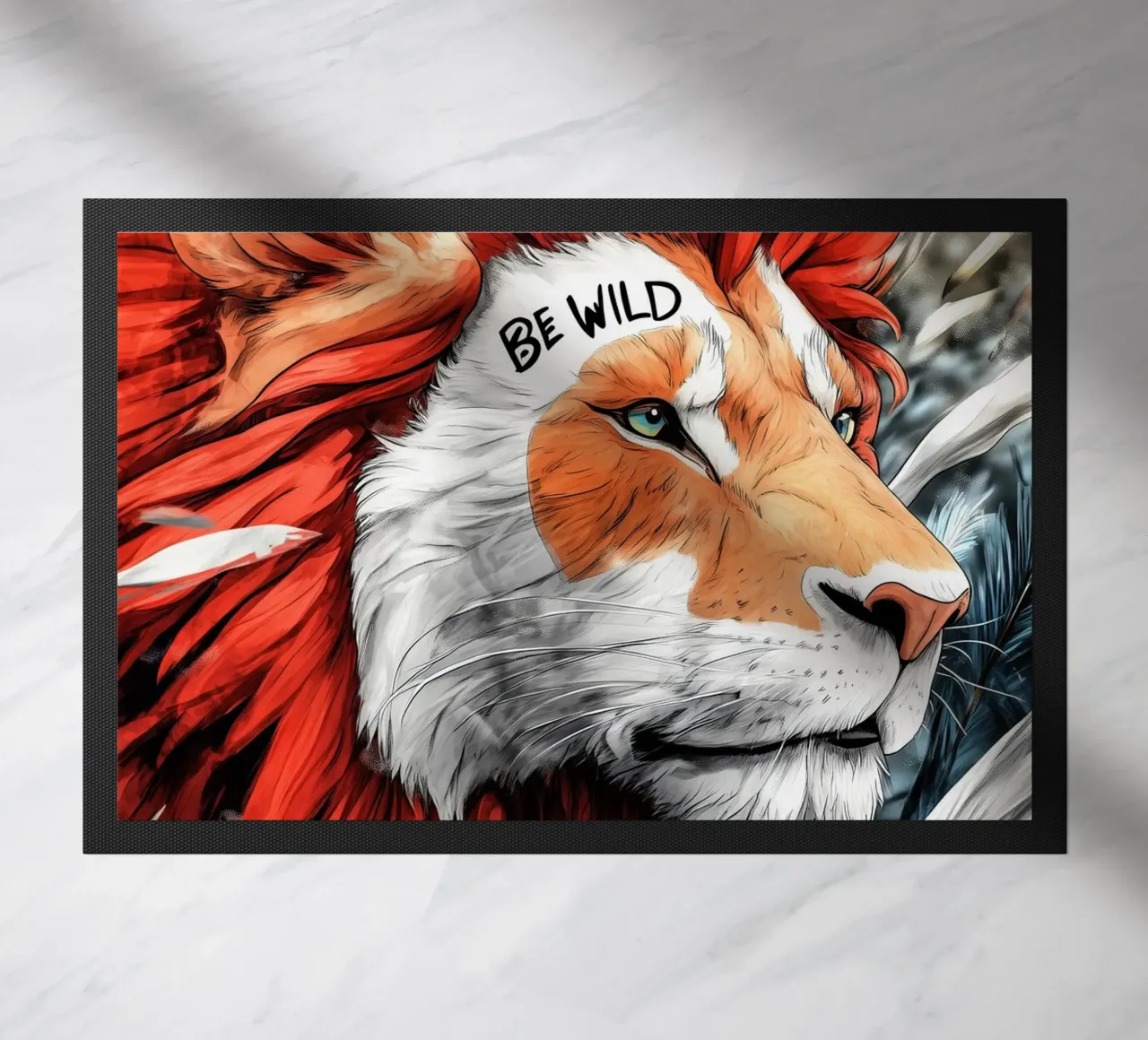 Poster con testo Be Wild zerbino da Justyna Jaszke JBJart