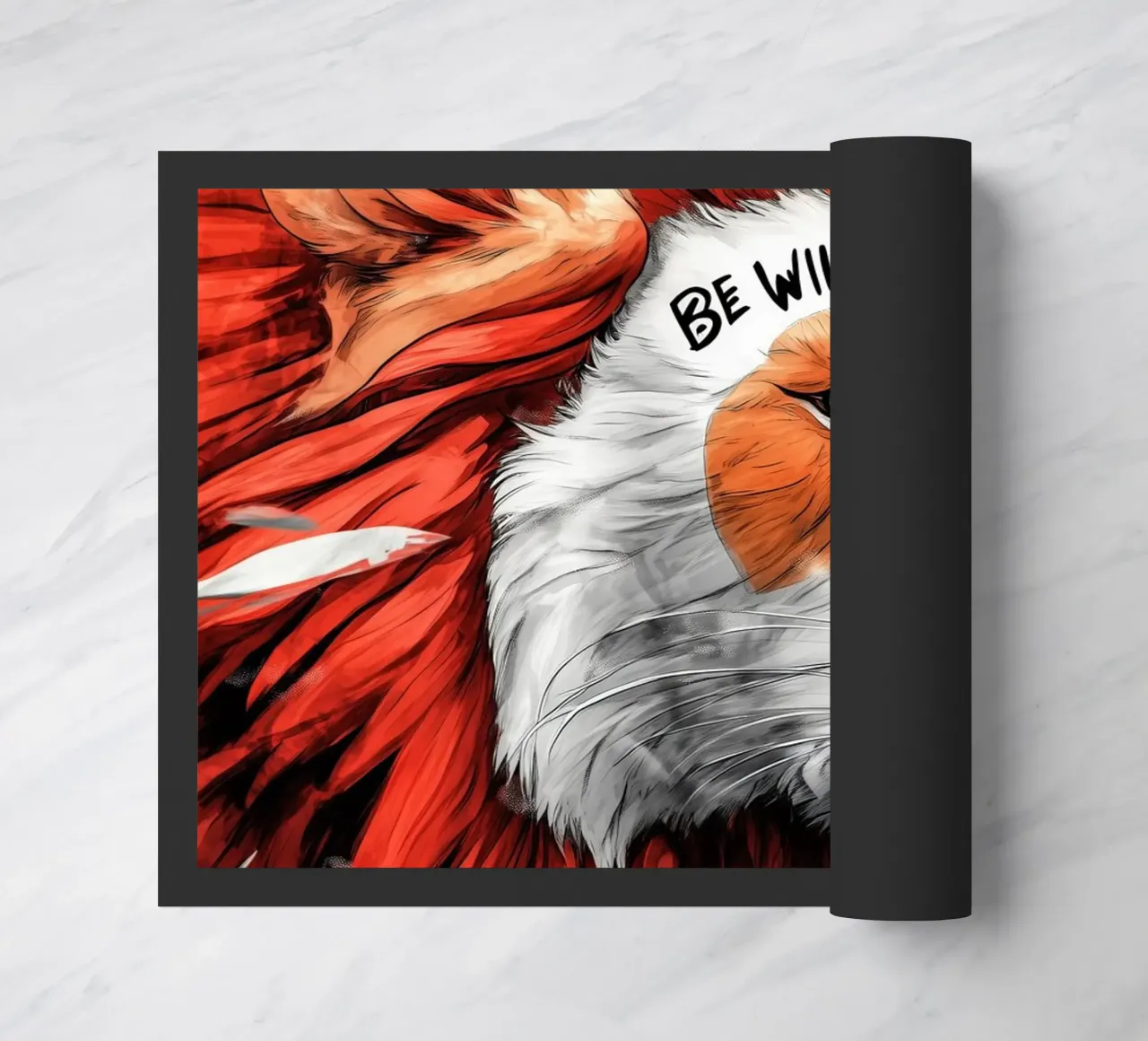Poster con testo Be Wild zerbino da Justyna Jaszke JBJart