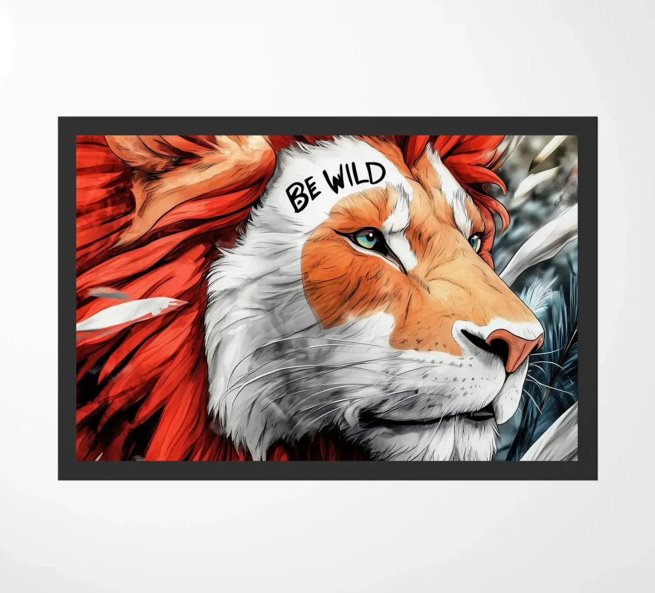 Poster con testo Be Wild zerbino da Justyna Jaszke JBJart