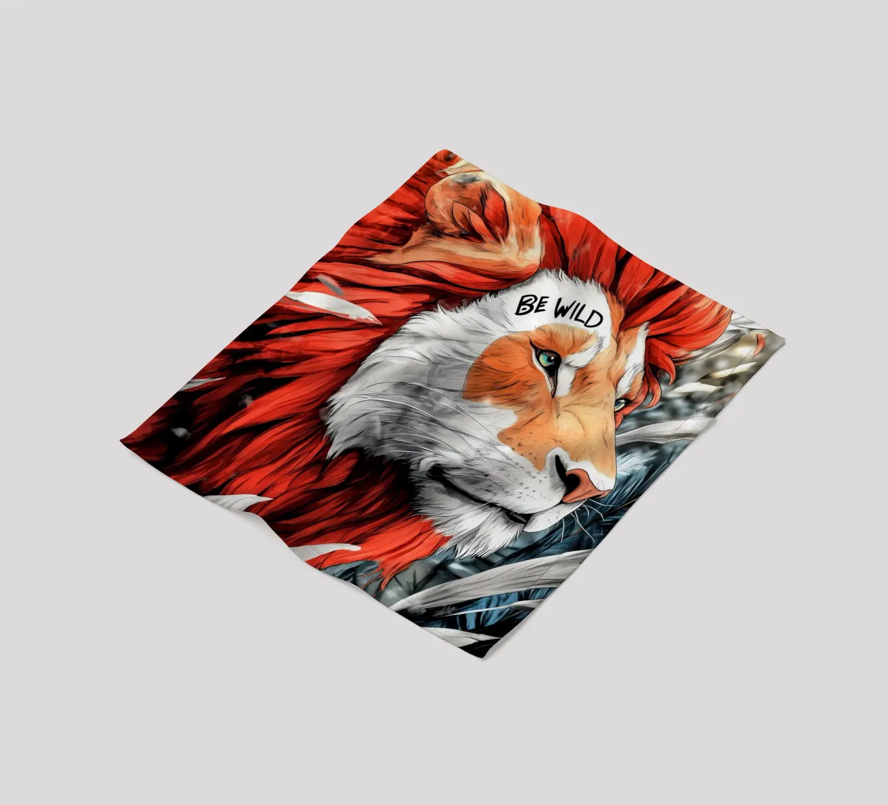 Textposter "Sei wild Fleecedecke von Justyna Jaszke JBJart