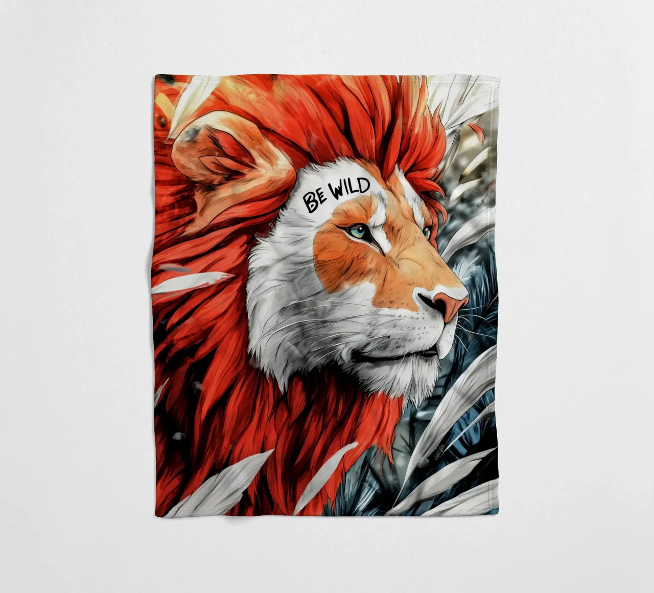 Textposter "Sei wild Fleecedecke von Justyna Jaszke JBJart
