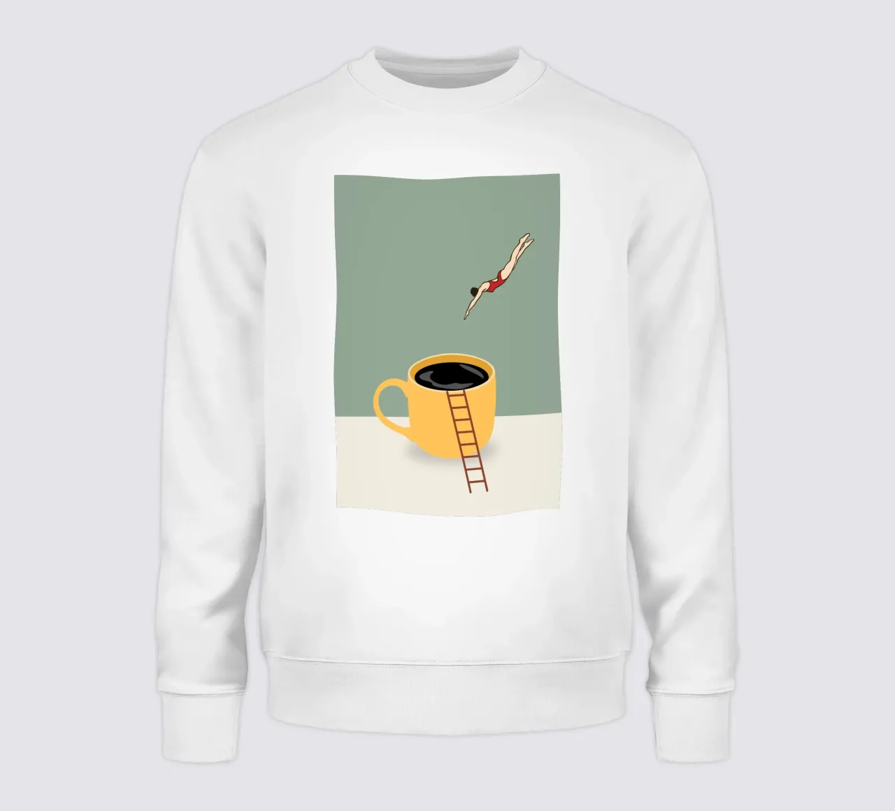 Coffejumping sweatshirt by NORDLICHT DESIGNS