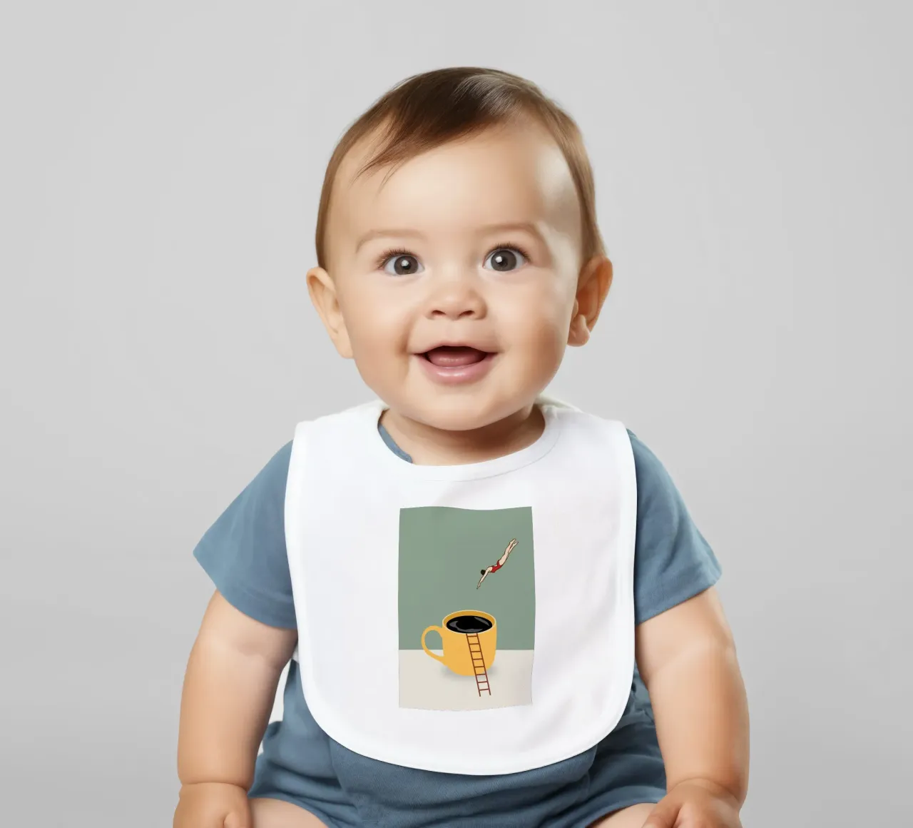 Coffejumping bavaglino da NORDLICHT DESIGNS