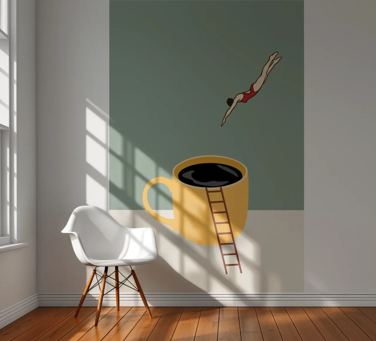 Coffejumping papel para pared de NORDLICHT DESIGNS